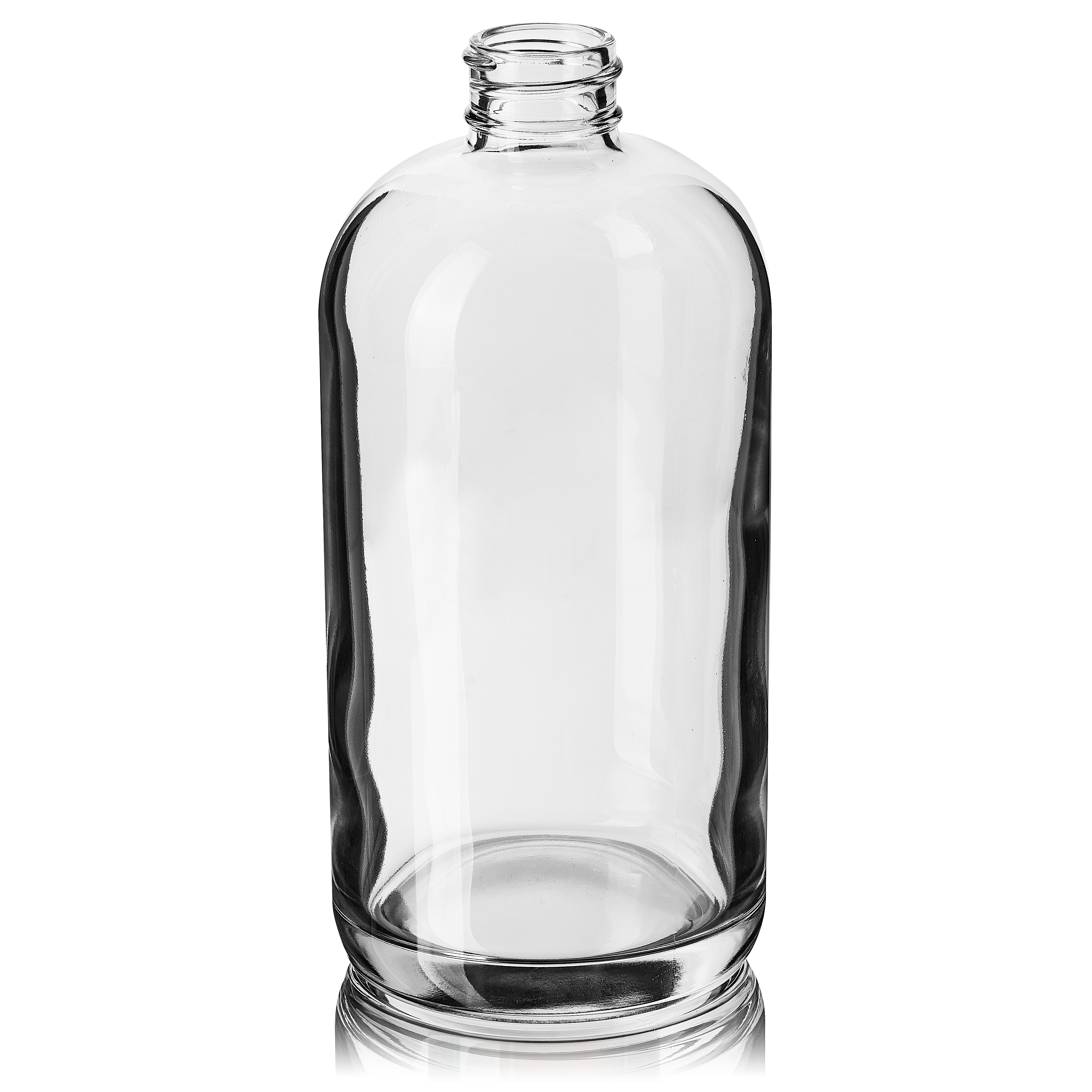 Cosmetic bottle Linden Classic 474ml, 28/410, short neck, Flint