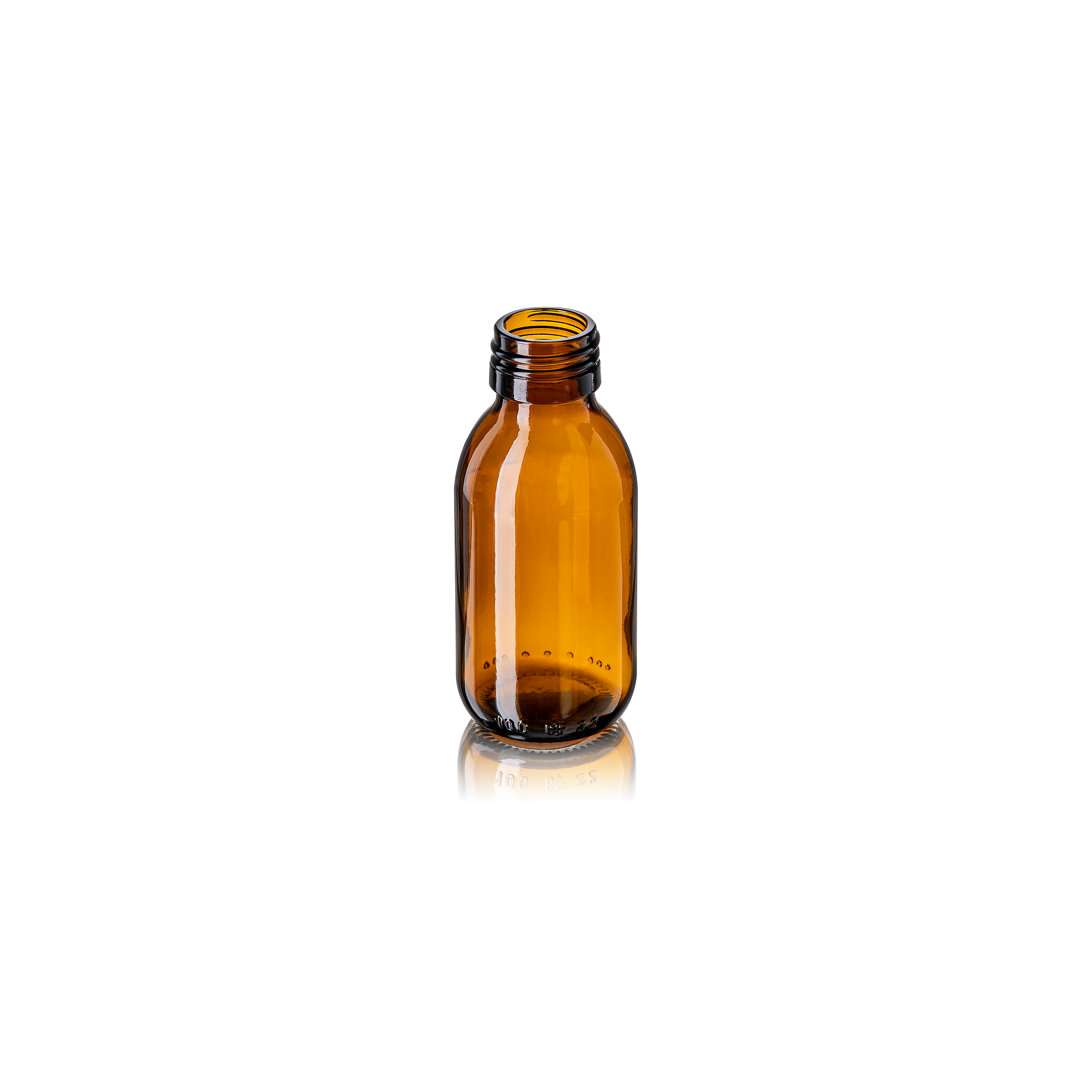 Syrup bottle Thyme 100ml, PP28, Amber