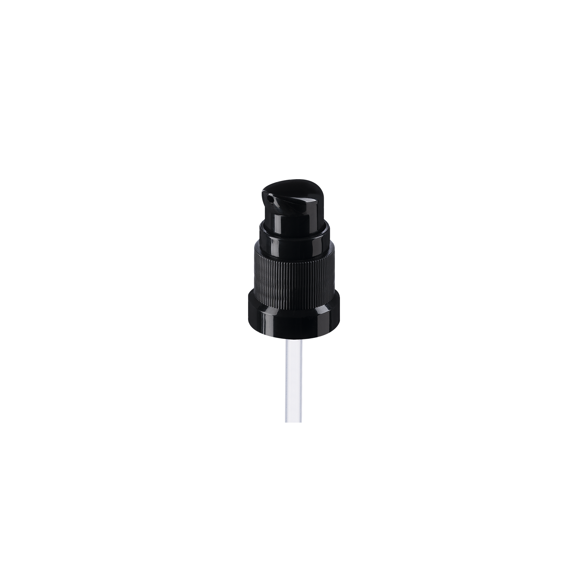 Lotion pump Metropolitan DIN18, PP, black, dose 0.10ml, black security clip (Ginger 30)