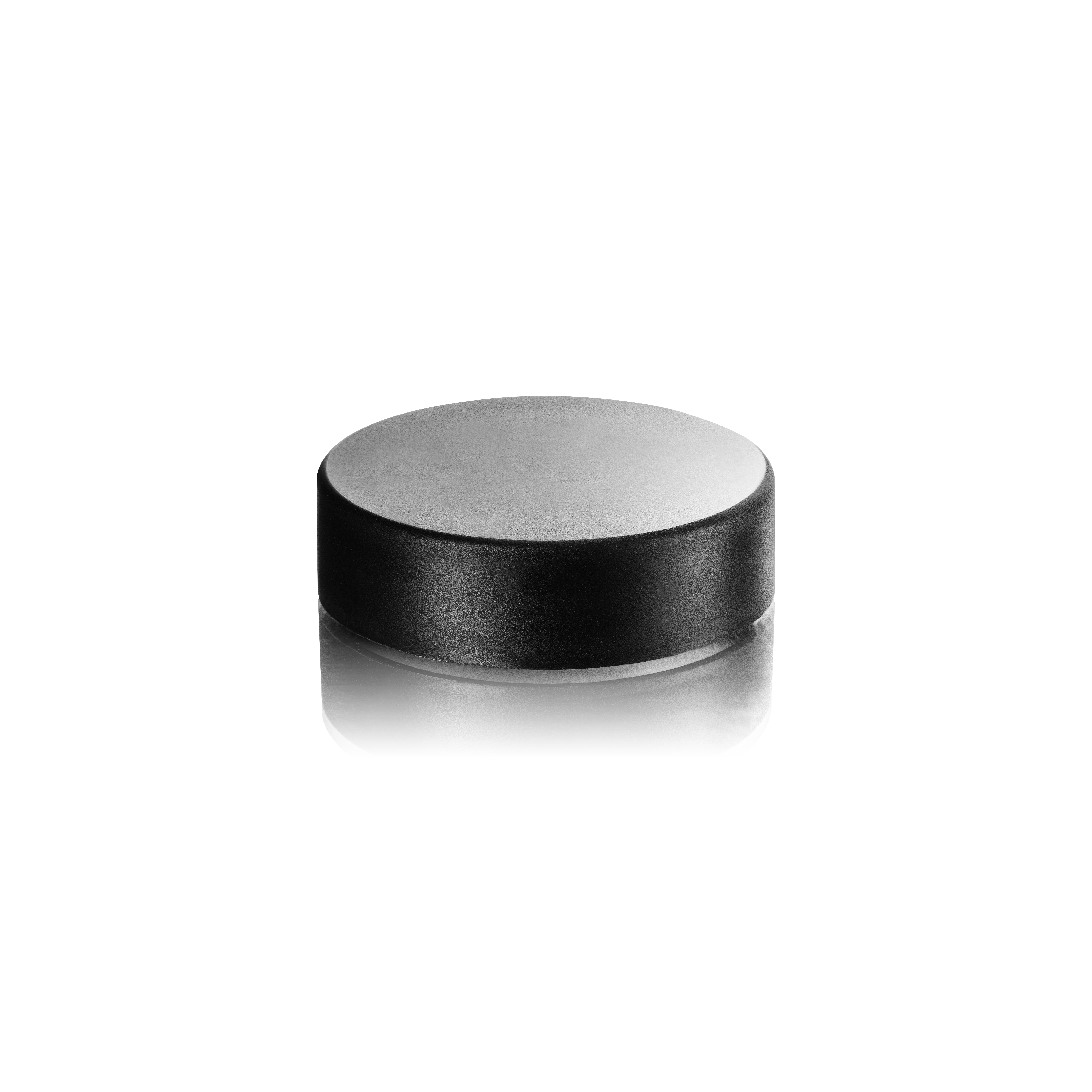 Lid Modern 58 special, PCR, black, matte finish, white inlay (Aspen 100)