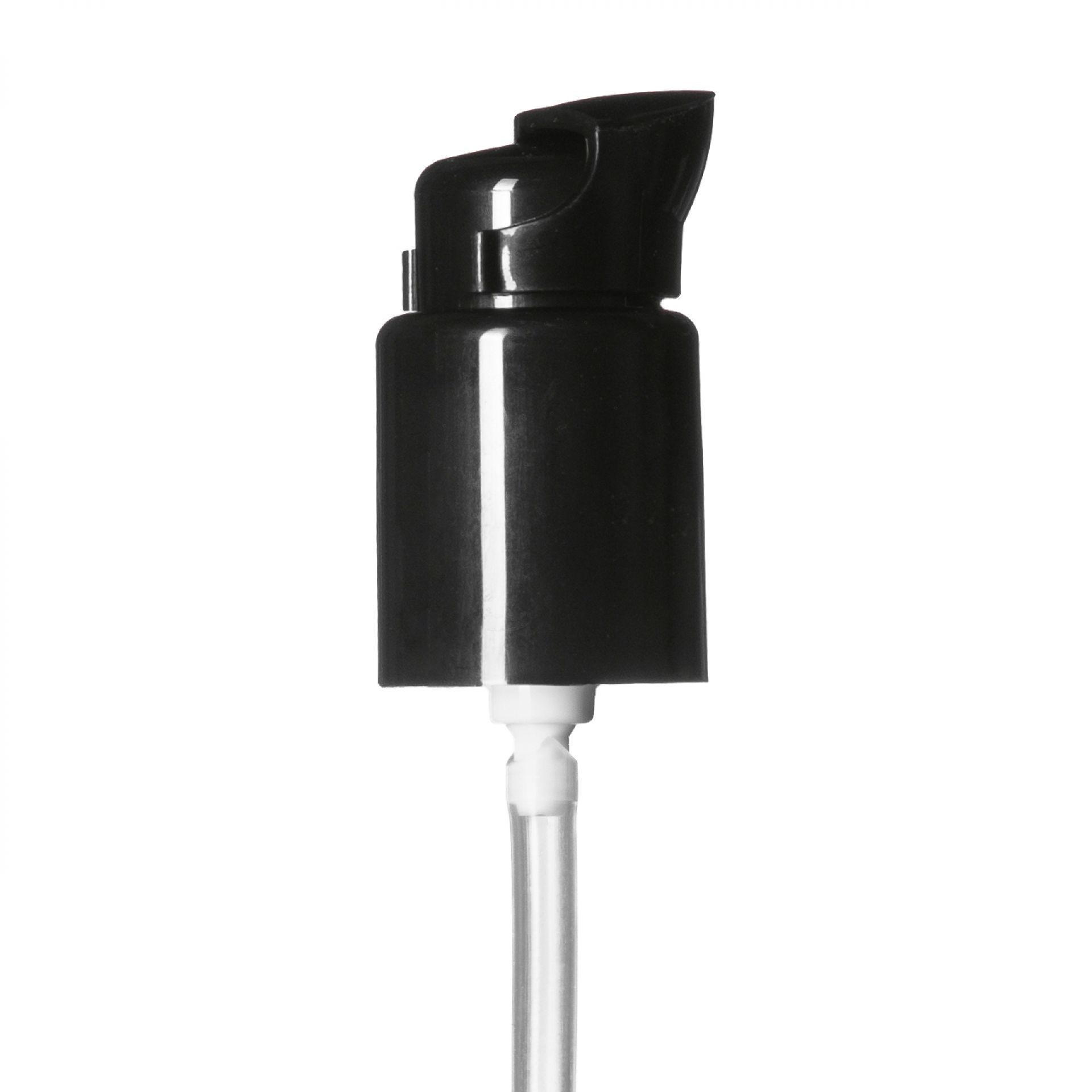 Lotion pump Metropolitan 18/415, PP, black, dose 0.15ml, black security clip for Victor 100 ml
