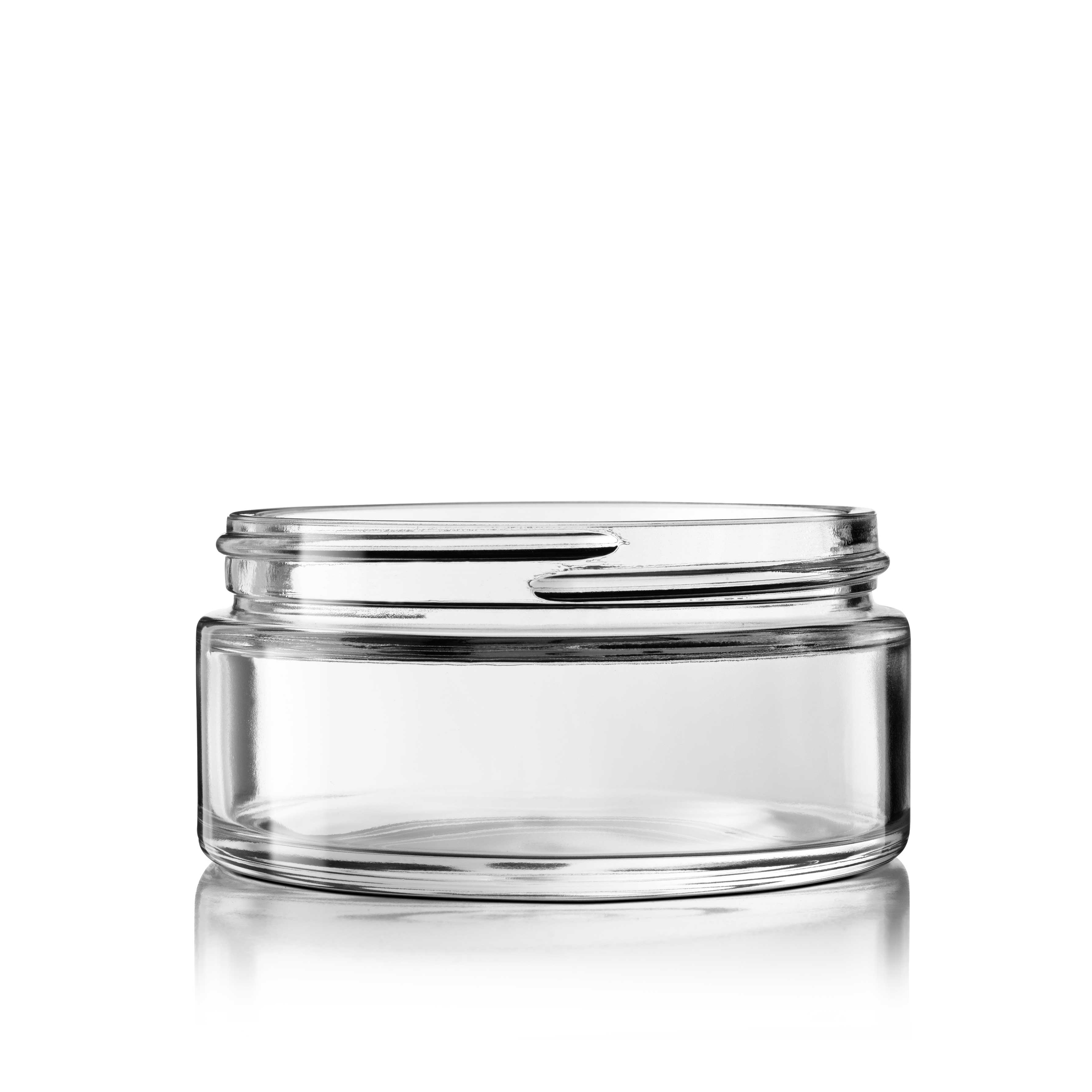 Cosmetic jar Bryn 200 ml, 87 special thread, Flint