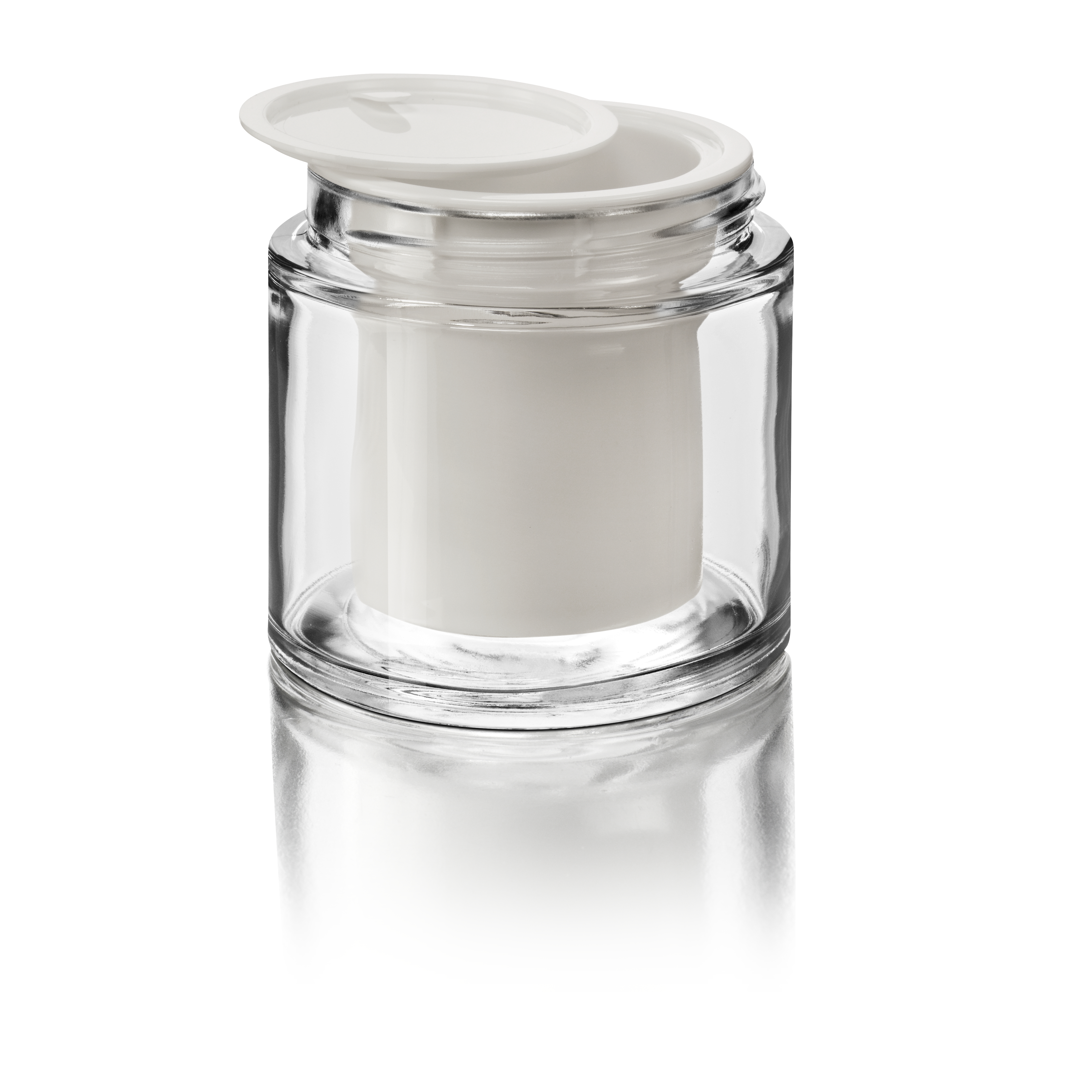 Cosmetic jar Olive 96ml, refill, 58/400, Flint Cosmetic jar Olive 96ml, refill, 58/400, Flint