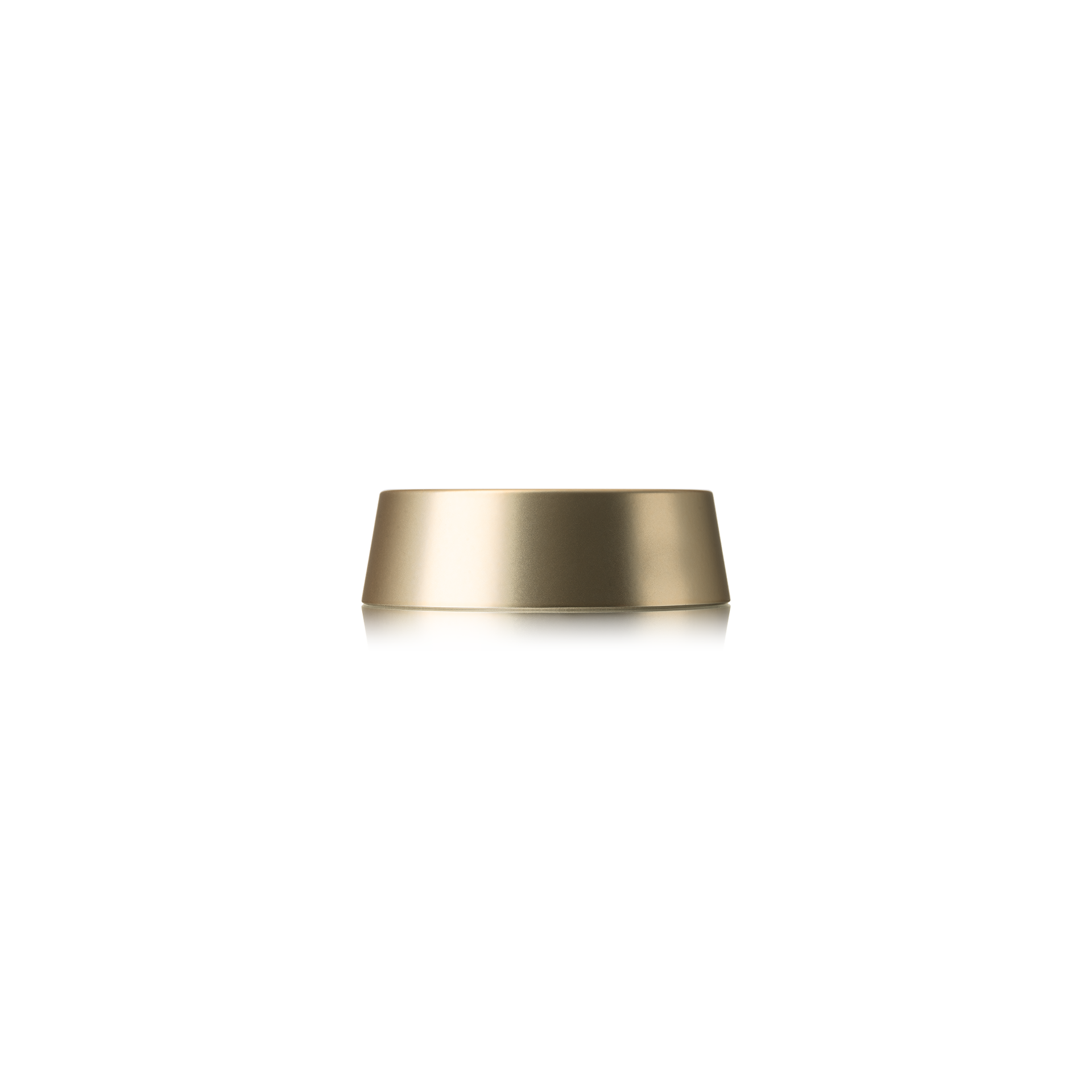 Lid Conical 58/400, UREA, gold matte, white inlay (DA Lumiere 50)