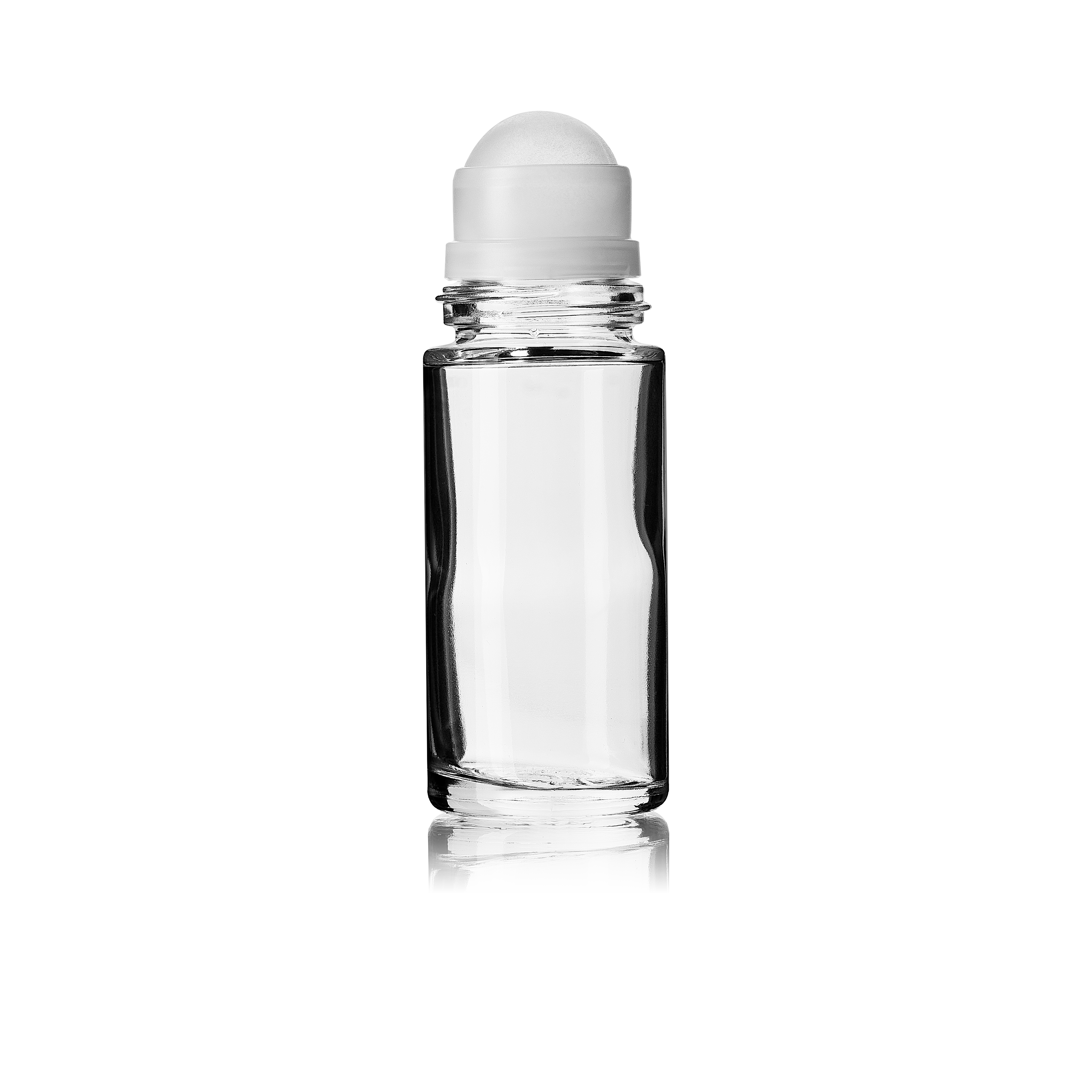 Roll-on fitment, 34mm, PP, naturel with natural, matte plastic (PPH) ball (Clementine 50) Roll-on fitment, 34mm, PP, naturel with natural, matte plastic (PPH) ball (Clementine 50)