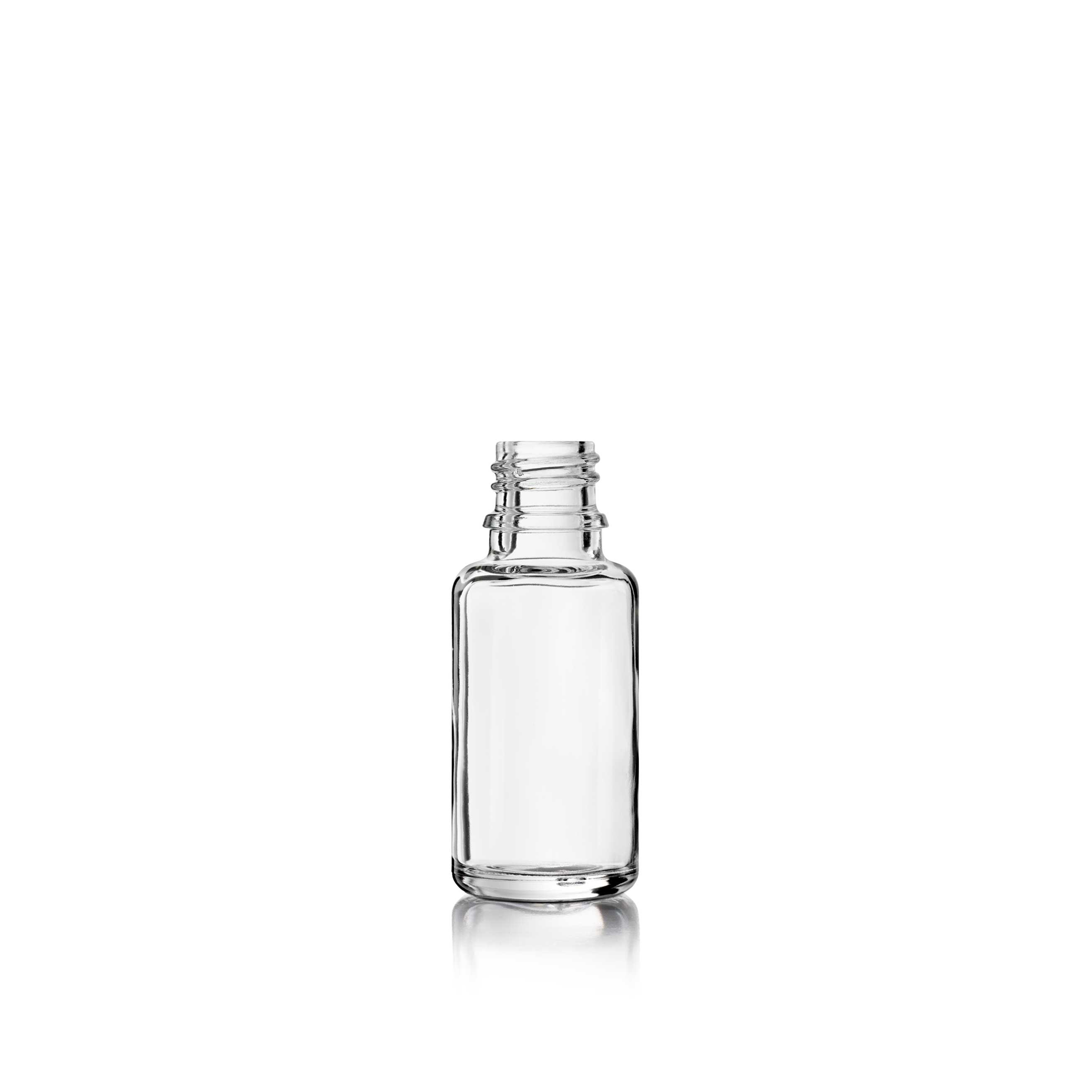 Dropper bottle Jasmine 20ml, DIN18, anti rotation nocks, light weight, Flint Dropper bottle Jasmine 20ml, DIN18, anti rotation nocks, light weight, Flint
