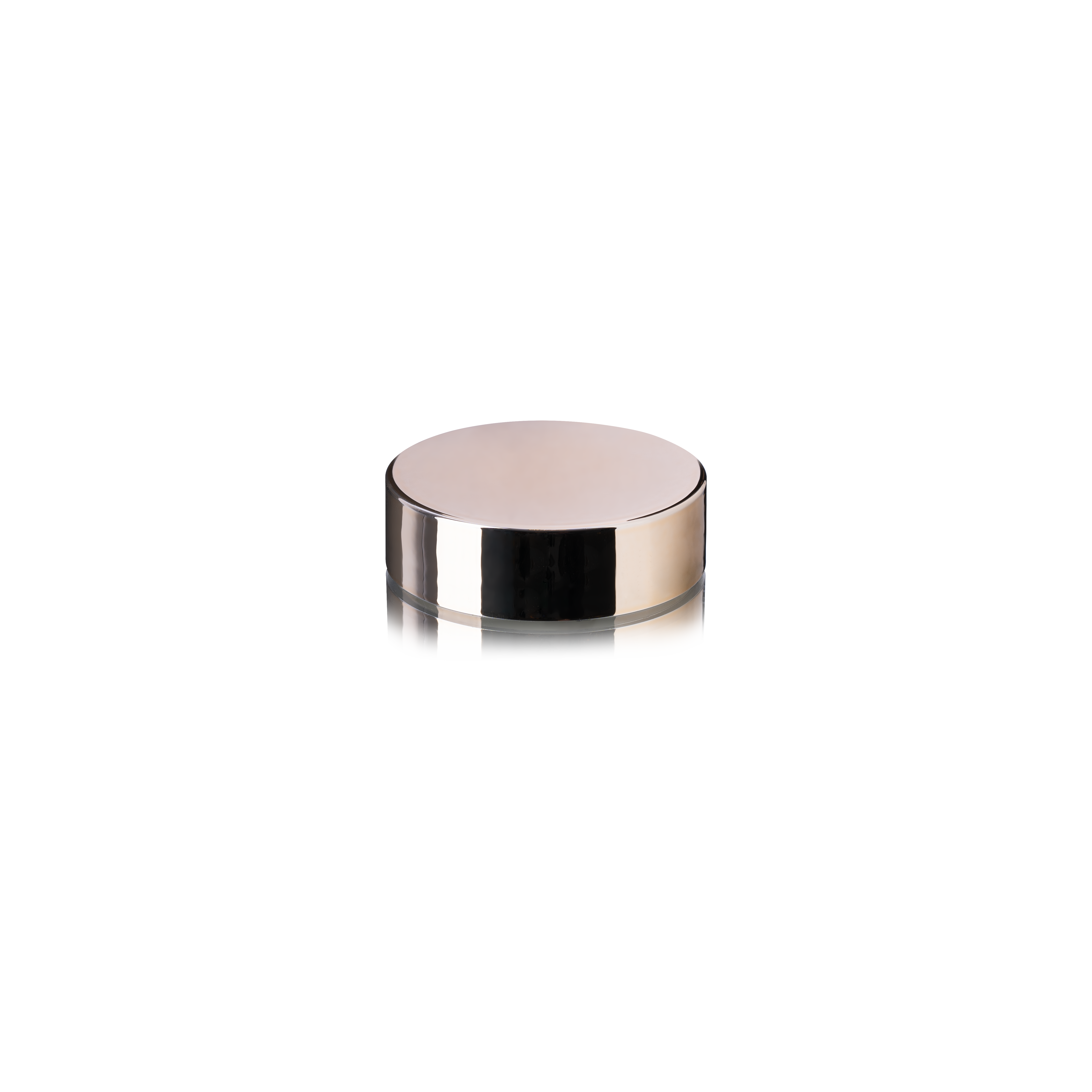 Lid Modern 58/400, PP, gold glossy finish with white Phan inlay for Olive 50 ml & 100 ml