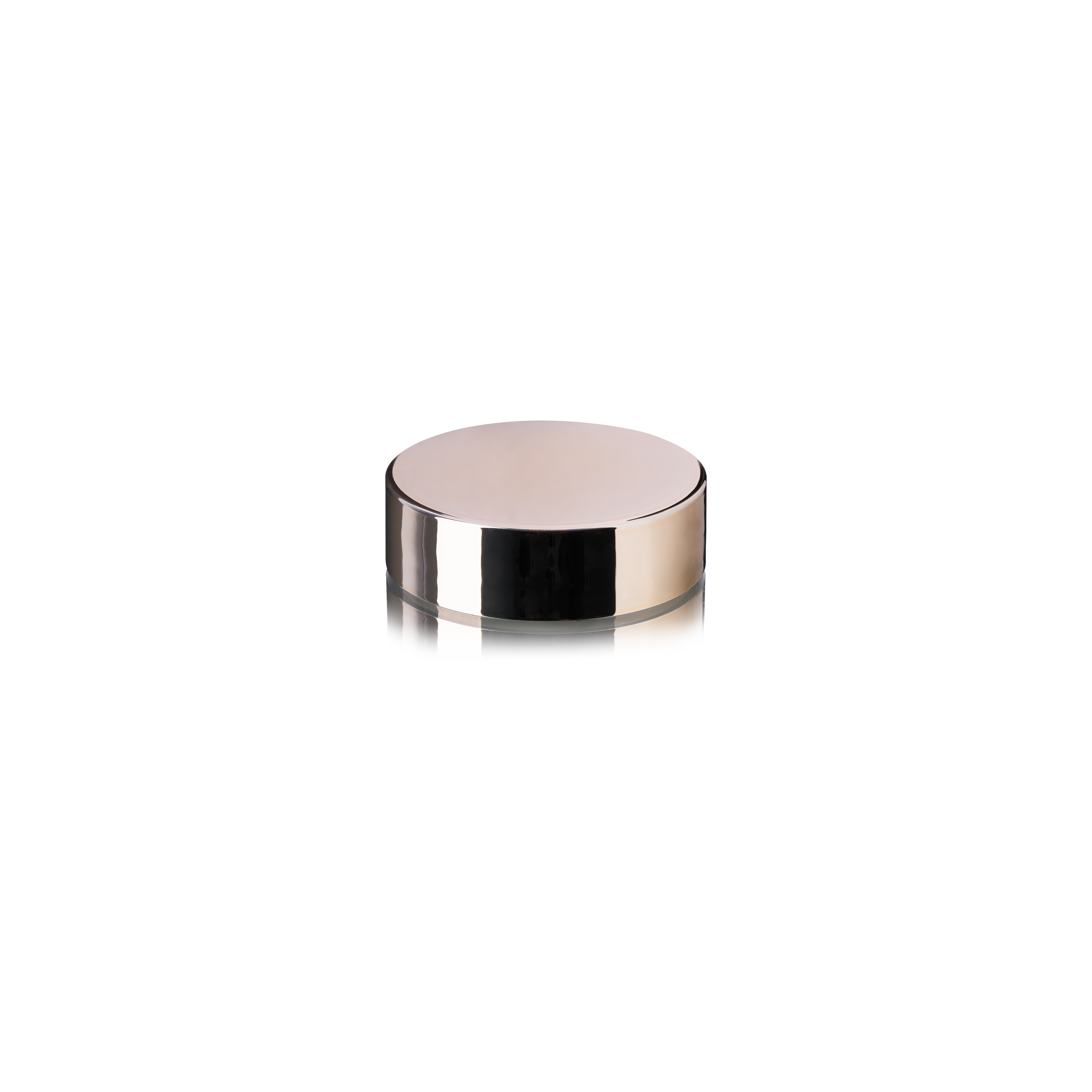 Lid Modern 58/400, PP, gold glossy finish with white Phan inlay for Olive 50 ml & 100 ml