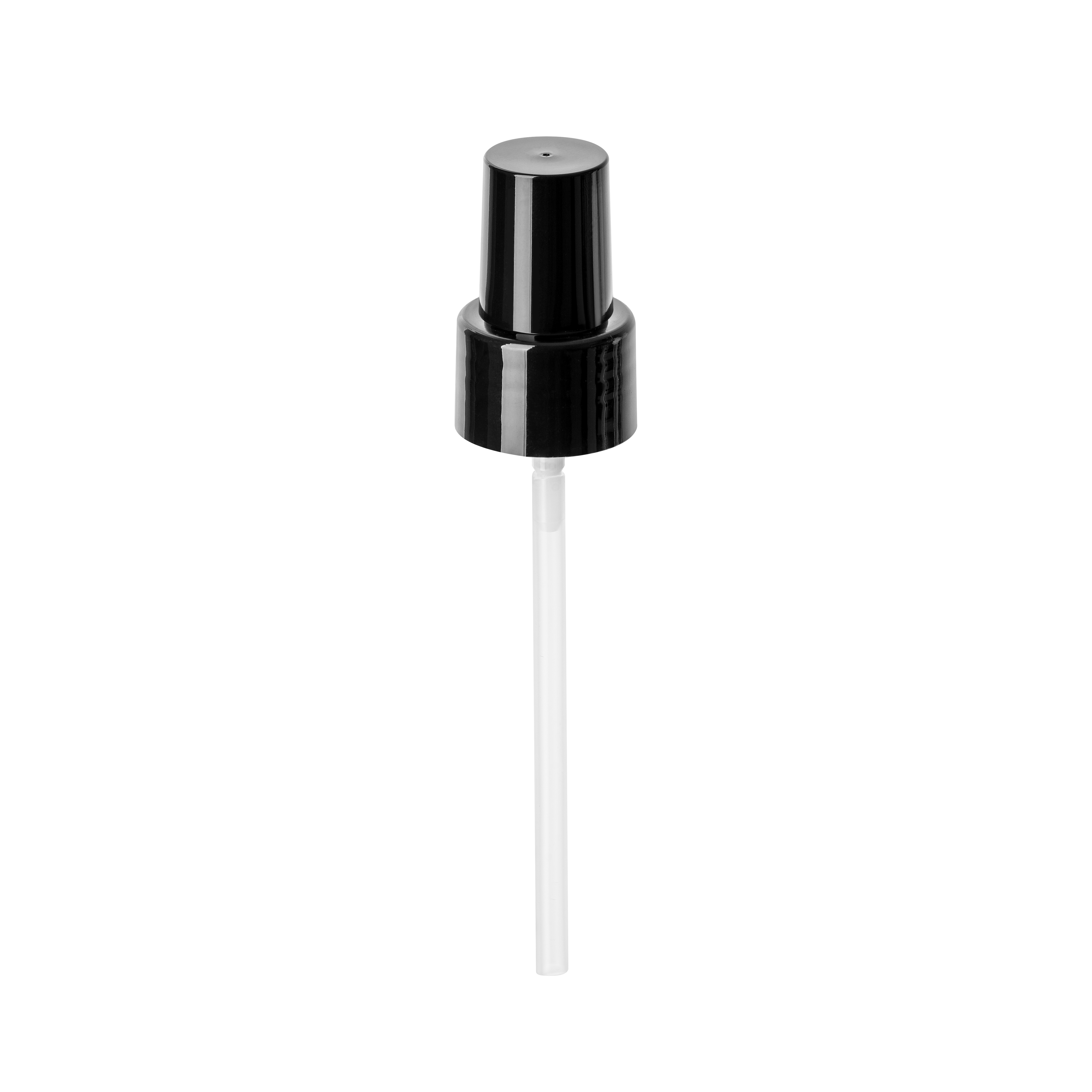 Lotion pump Sinfonia, 24/410, PP, black, glossy finish, dose 0.19 ml, black overcap (Laurel 50)  