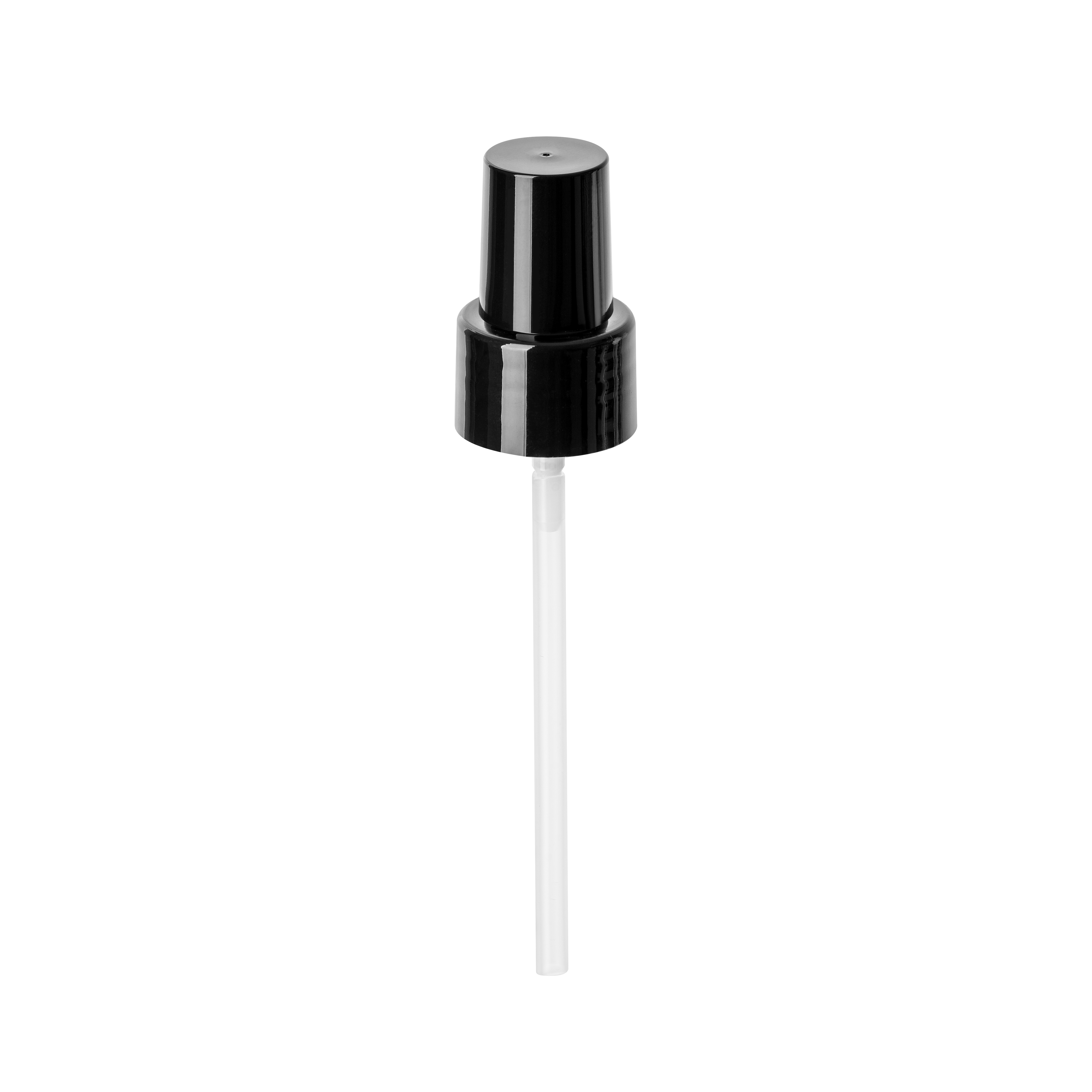 Lotion pump Sinfonia, 24/410, PP, black, glossy finish, dose 0.19 ml, black overcap (Laurel 100)   Lotion pump Sinfonia, 24/410, PP, black, glossy finish, dose 0.19 ml, black overcap (Laurel 100)