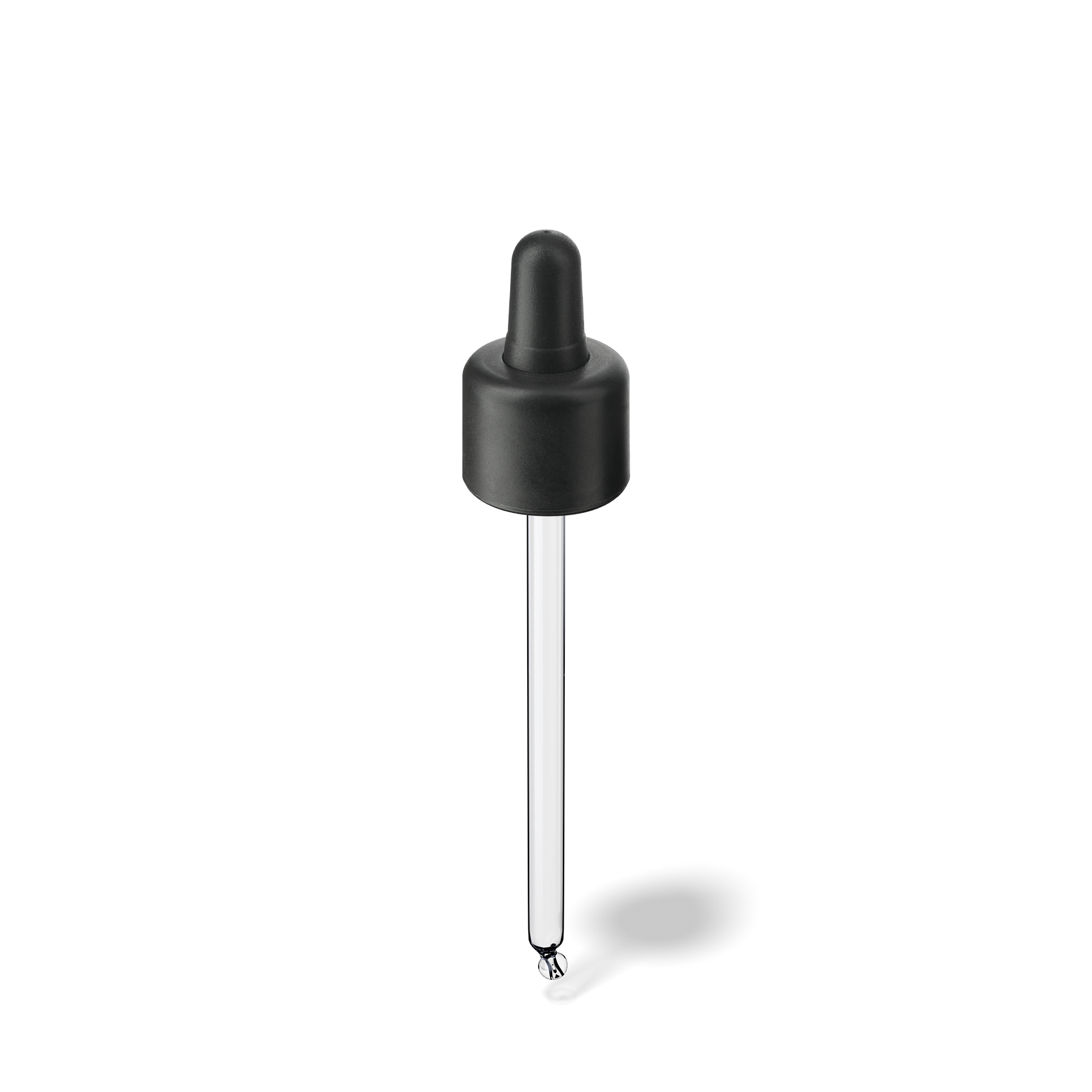Pipette D06 black smooth, D18, TE-b, Bulb TPEs-b 1.0, Tip bent ball 1.0, GIN50 Pipette D06 black smooth, D18, TE-b, Bulb TPEs-b 1.0, Tip bent ball 1.0, GIN50