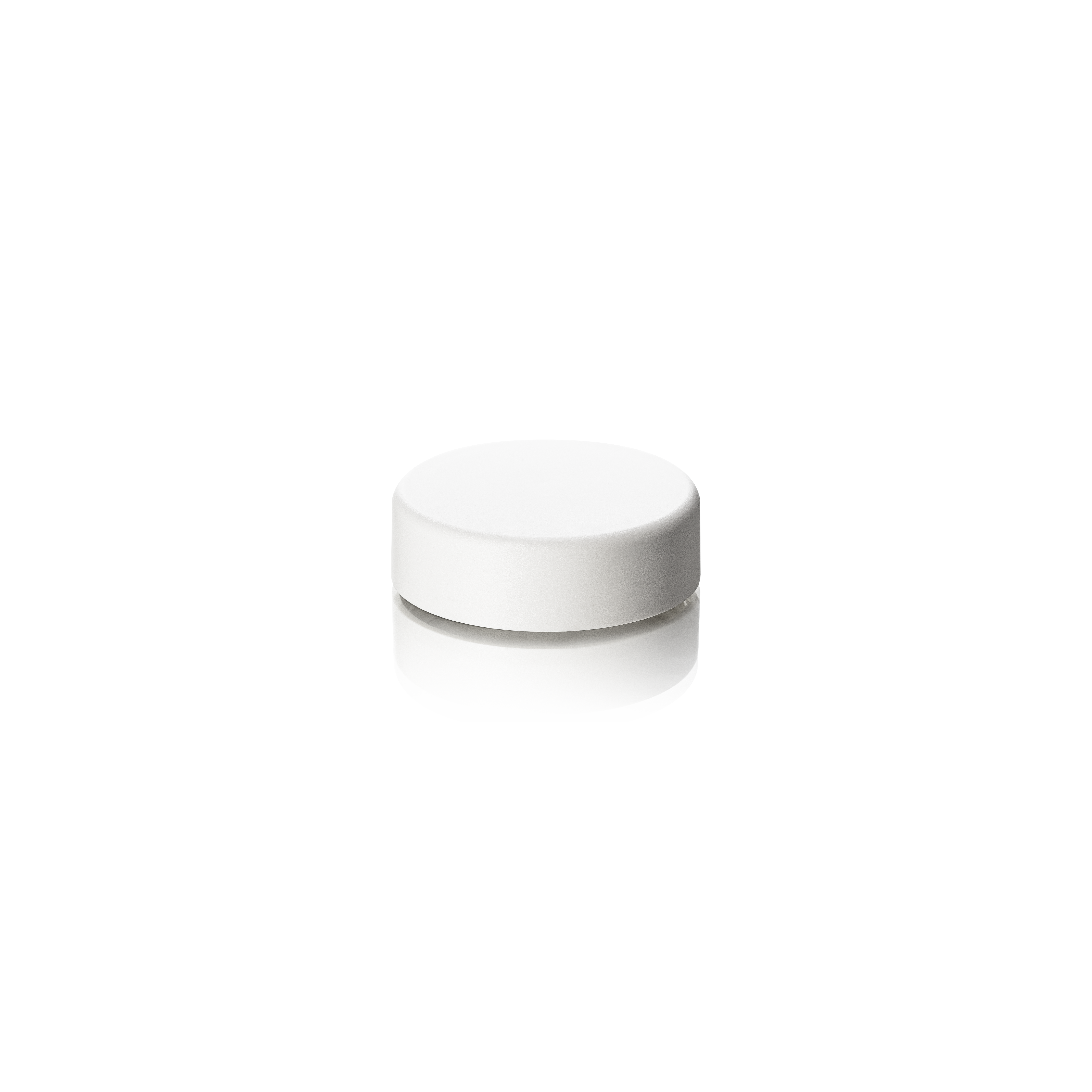 Lid Modern 38 special, PCR, white, matte finish, white EPE inlay (Aspen 15)