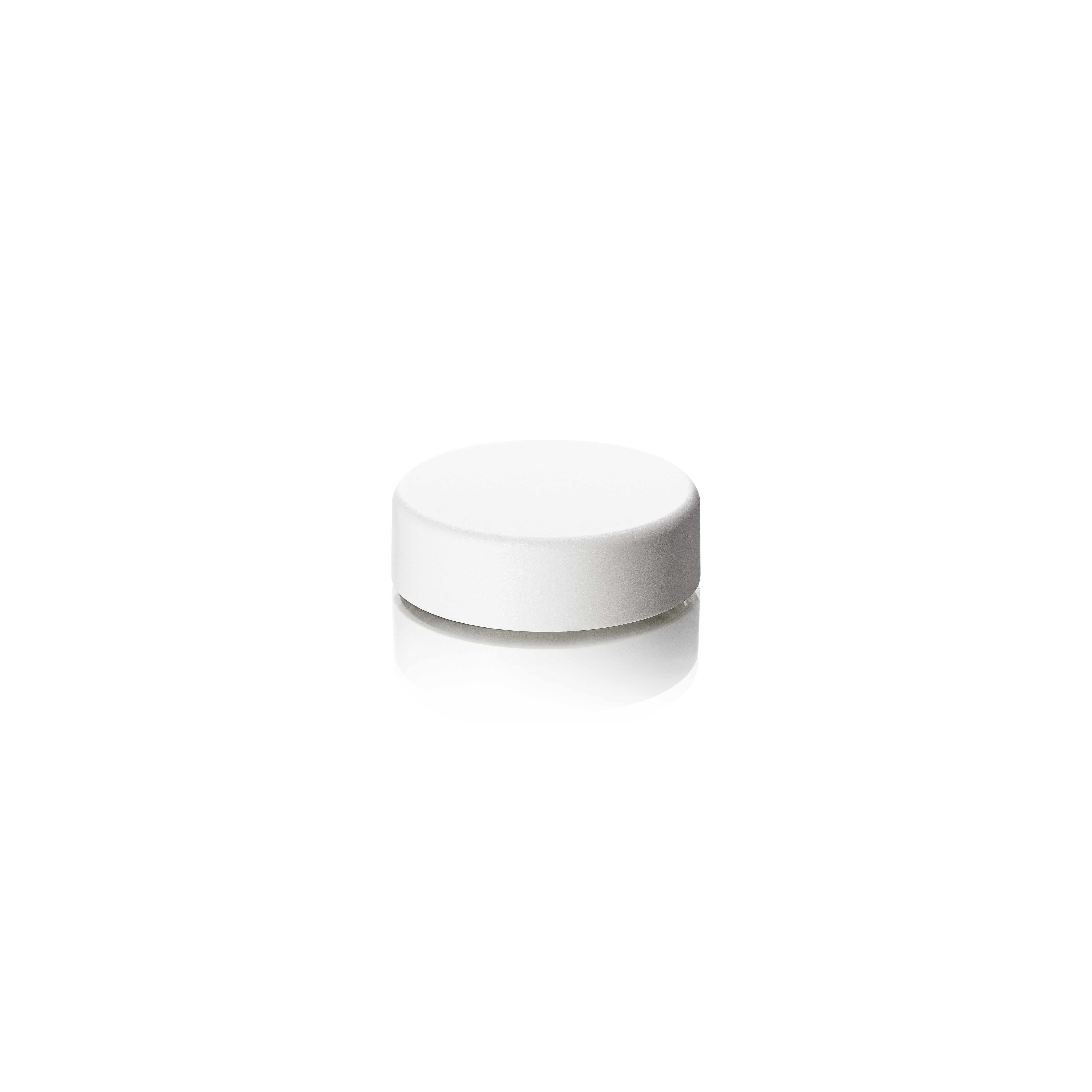 Lid Modern 38 special, PCR, white, matte finish, white EPE inlay (Aspen 15)