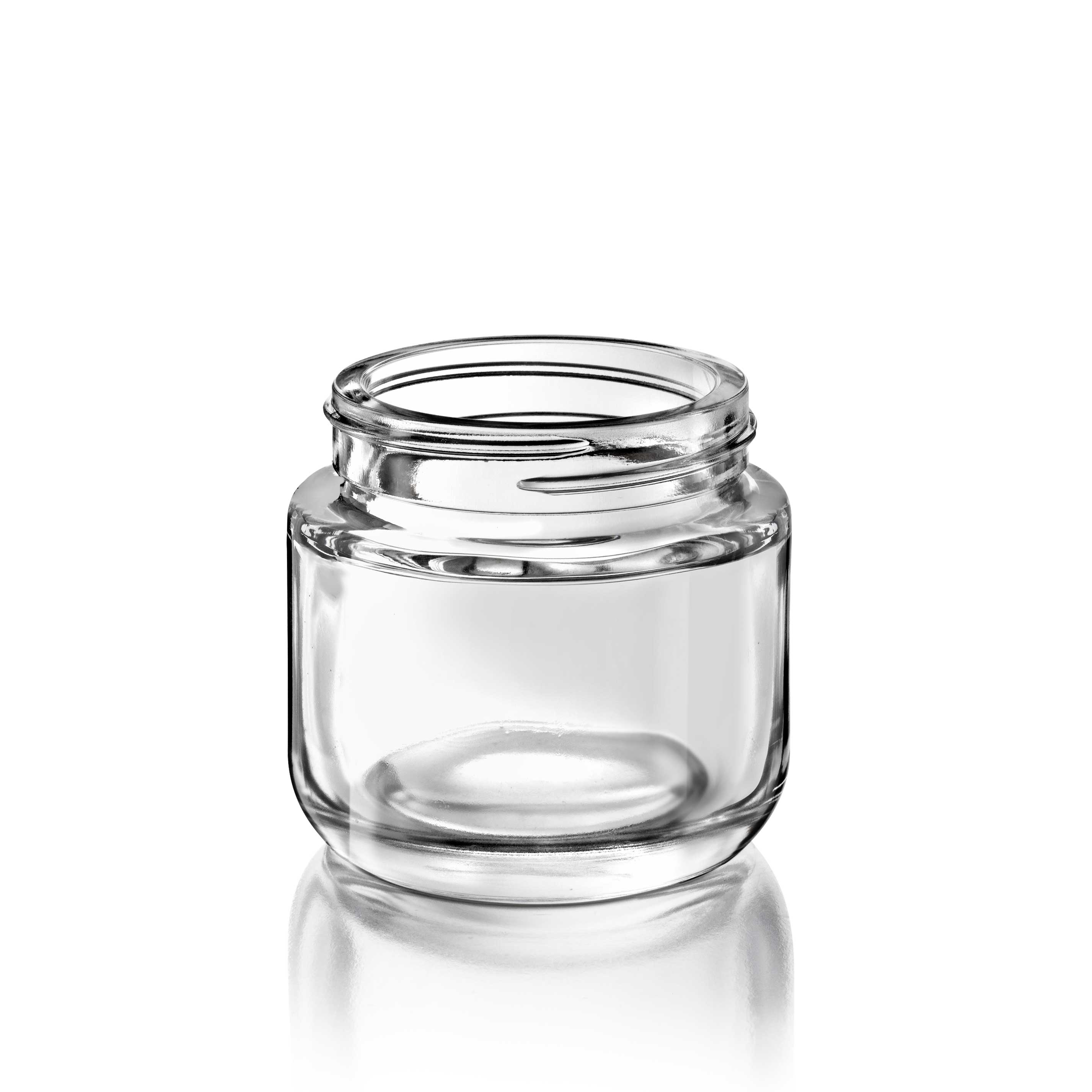 Cosmetic jar Flora 75 ml, 53/400, fit for child-resistant lid, Flint