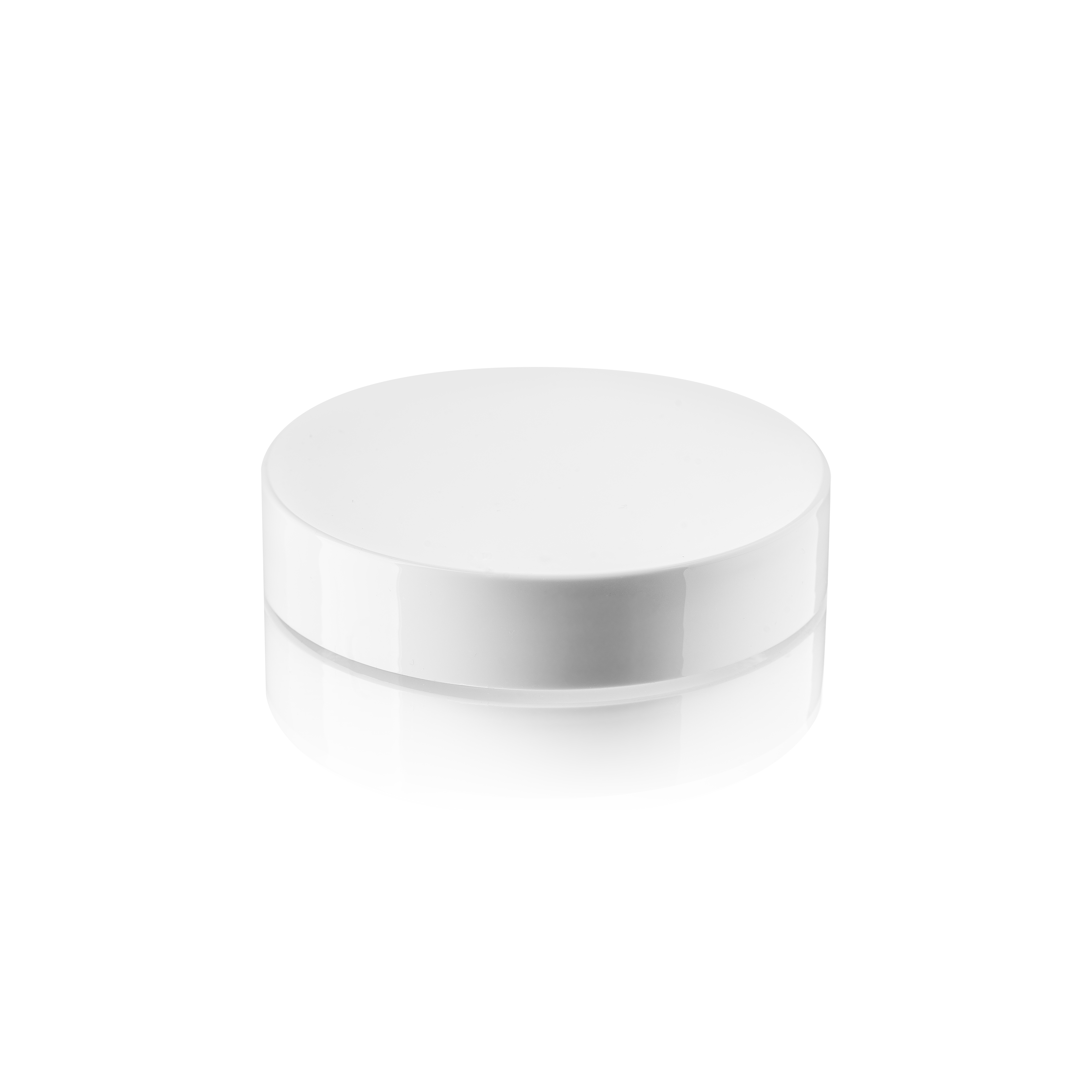 Lid Modern 87 special, PP, white, glossy finish with white Phan inlay for Bryn 200 ml