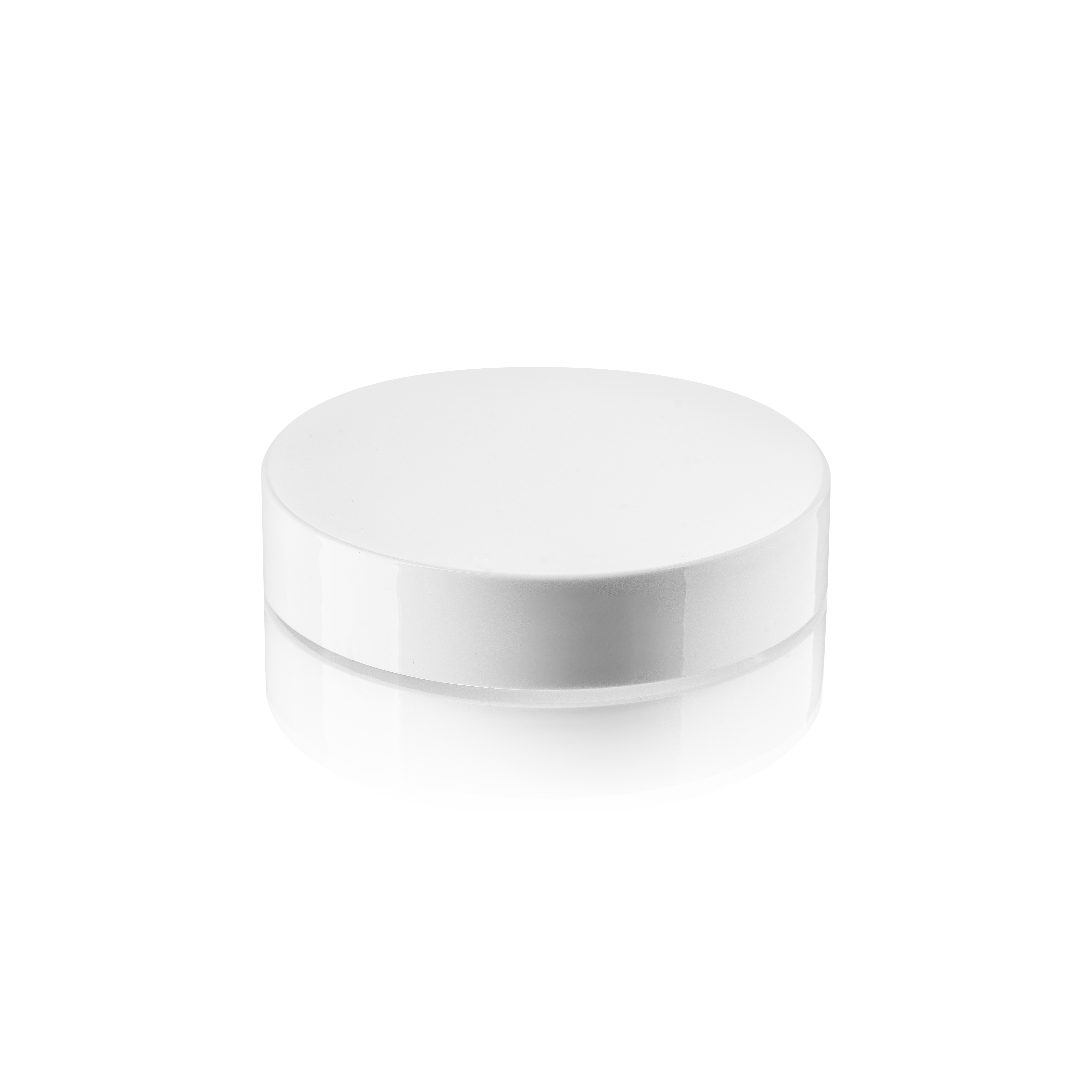 Lid Modern 87 special, PP, white, glossy finish, white inlay (Bryn 200)