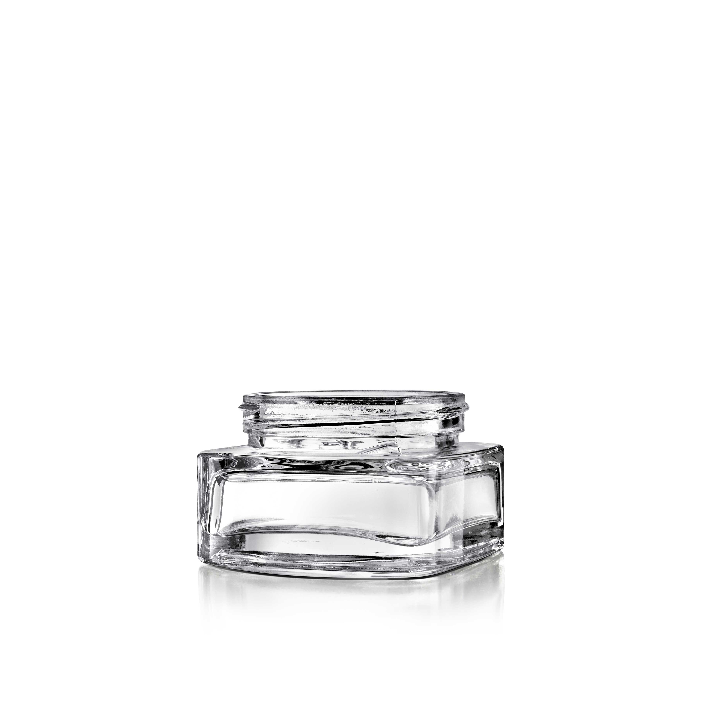 Cosmetic jar Azalea 50 ml, 54 special thread, square, Flint