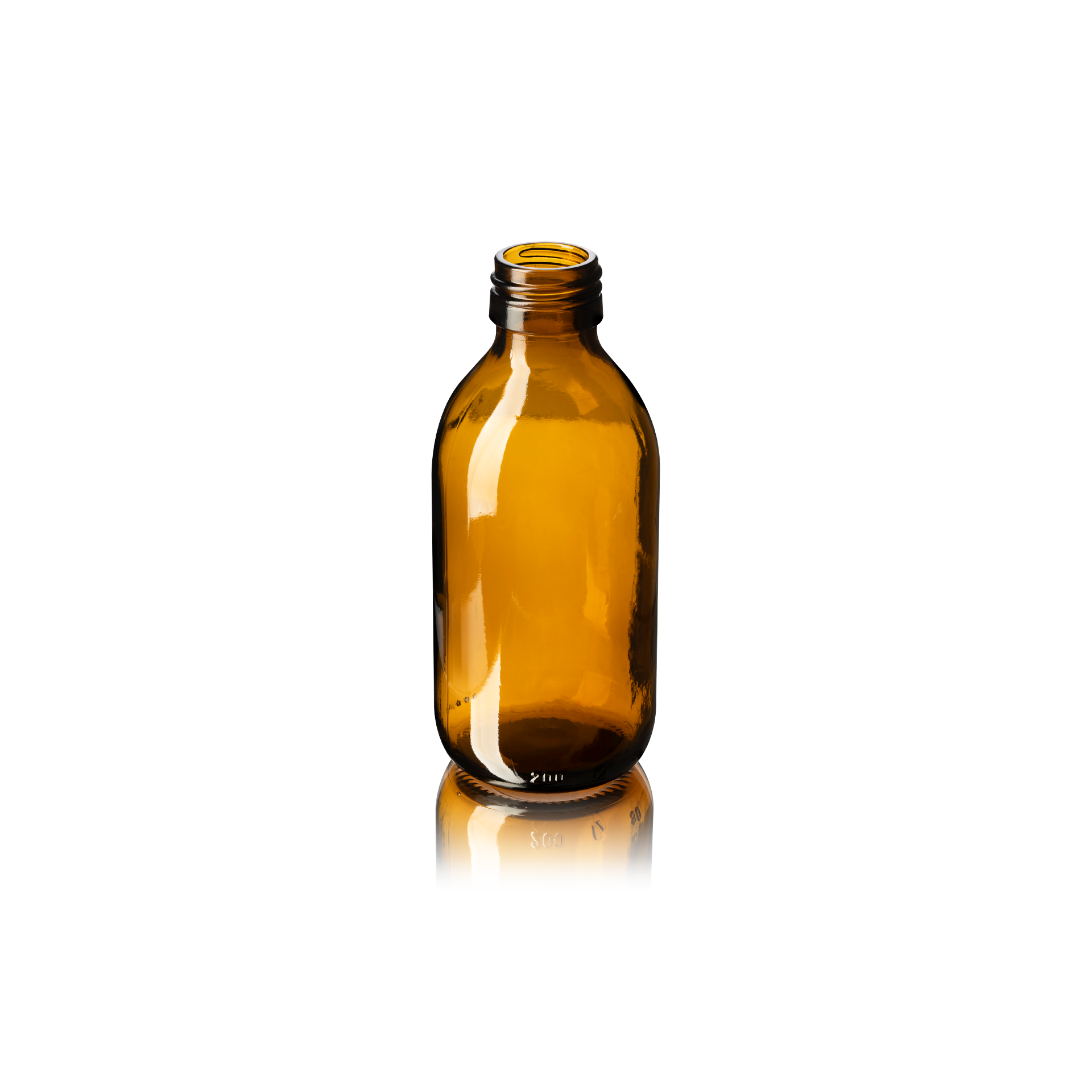 Syrup bottle Thyme 200ml, PP28, Amber
