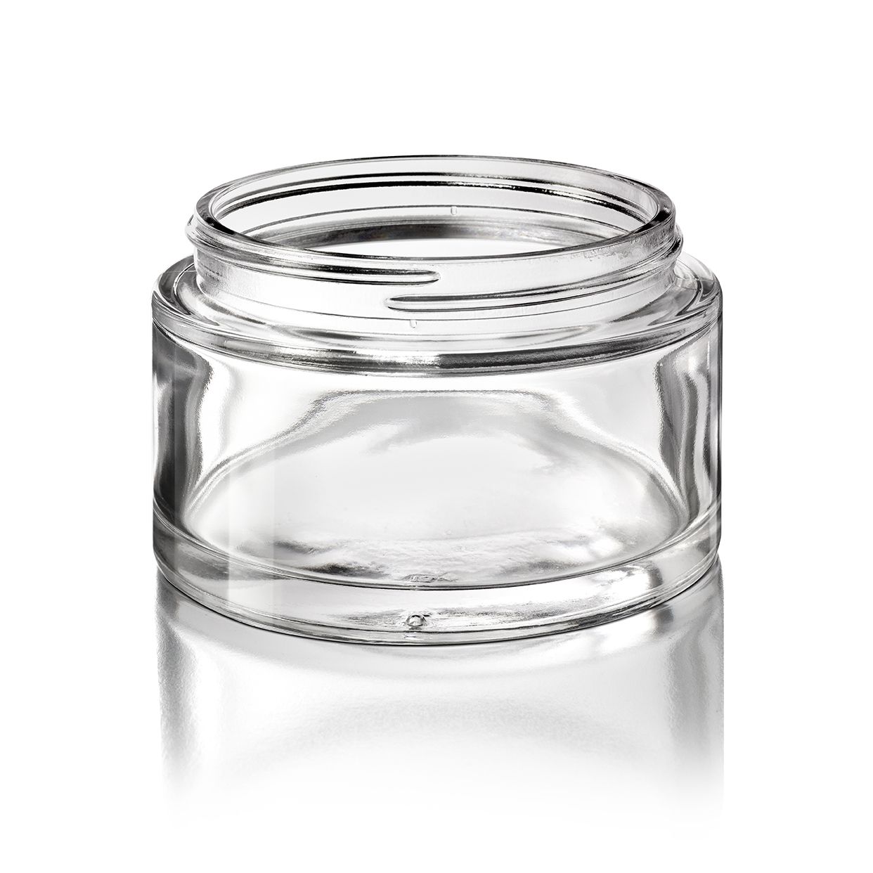 Cosmetic jar Camellia 240 ml, 85 special thread, fit for child-resistant lid, Flint