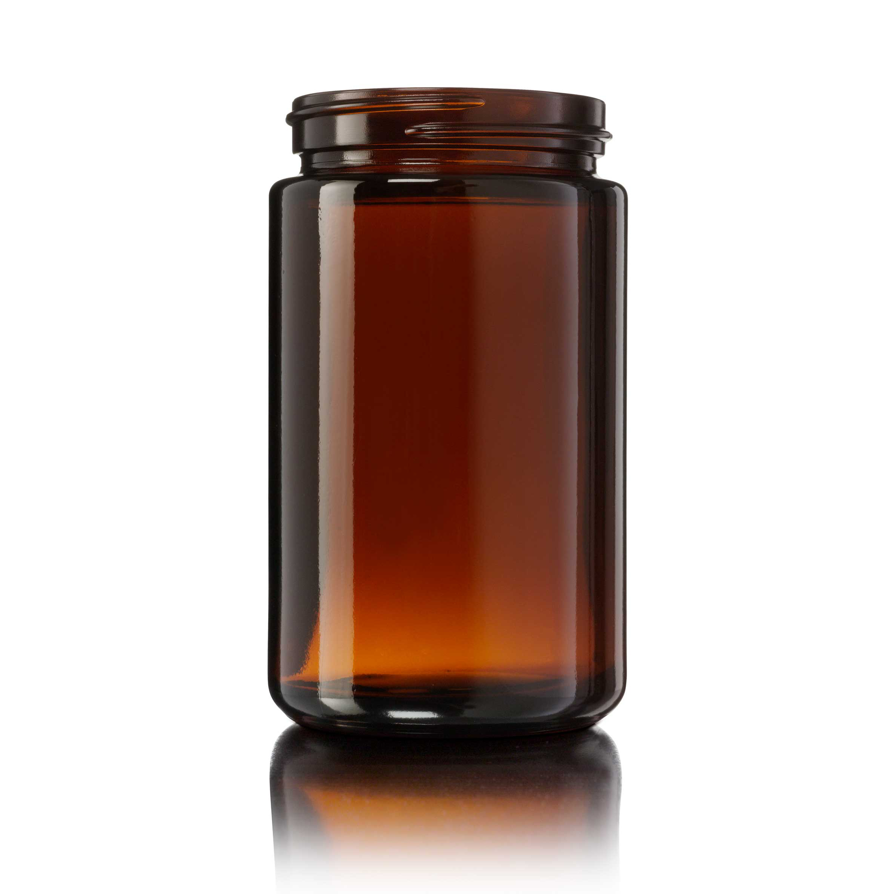 Wide neck jar Violette 150ml, 53/400, Amber Brown