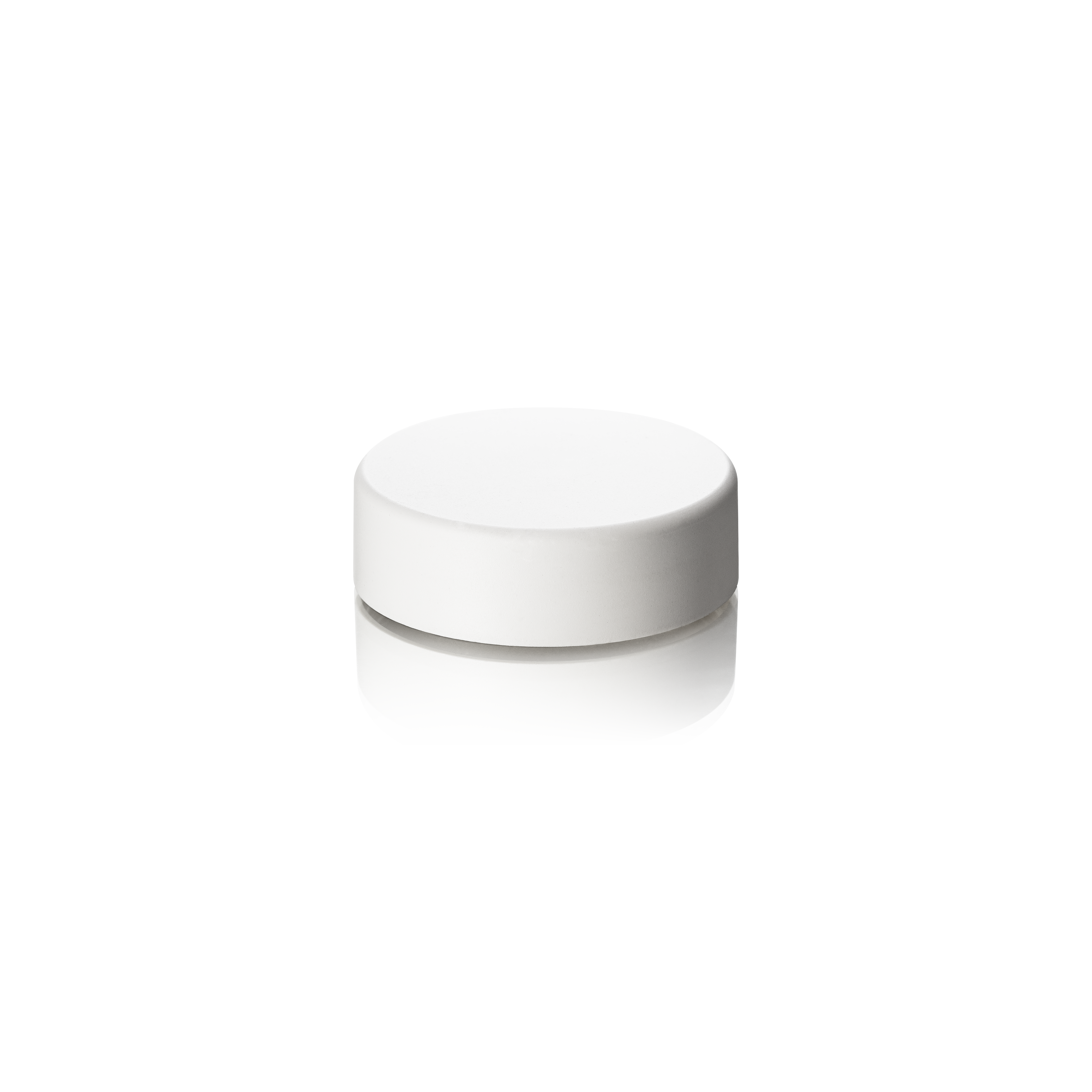 Lid Modern 48 special, PCR, white, matte finish, white inlay (Aspen 50)