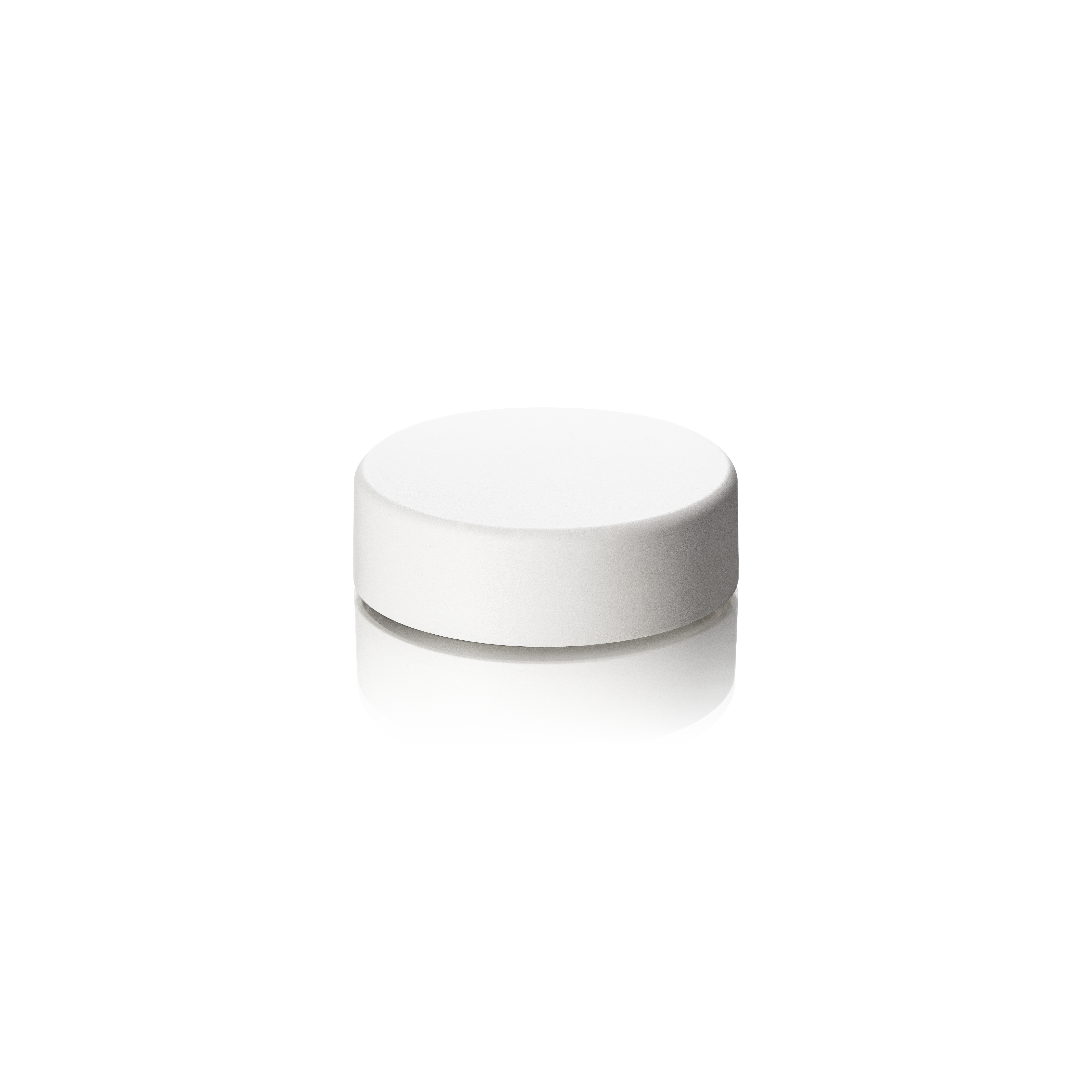 Lid Modern 49 special, PCR, white, matte finish, white EPE inlay (Aspen 50)