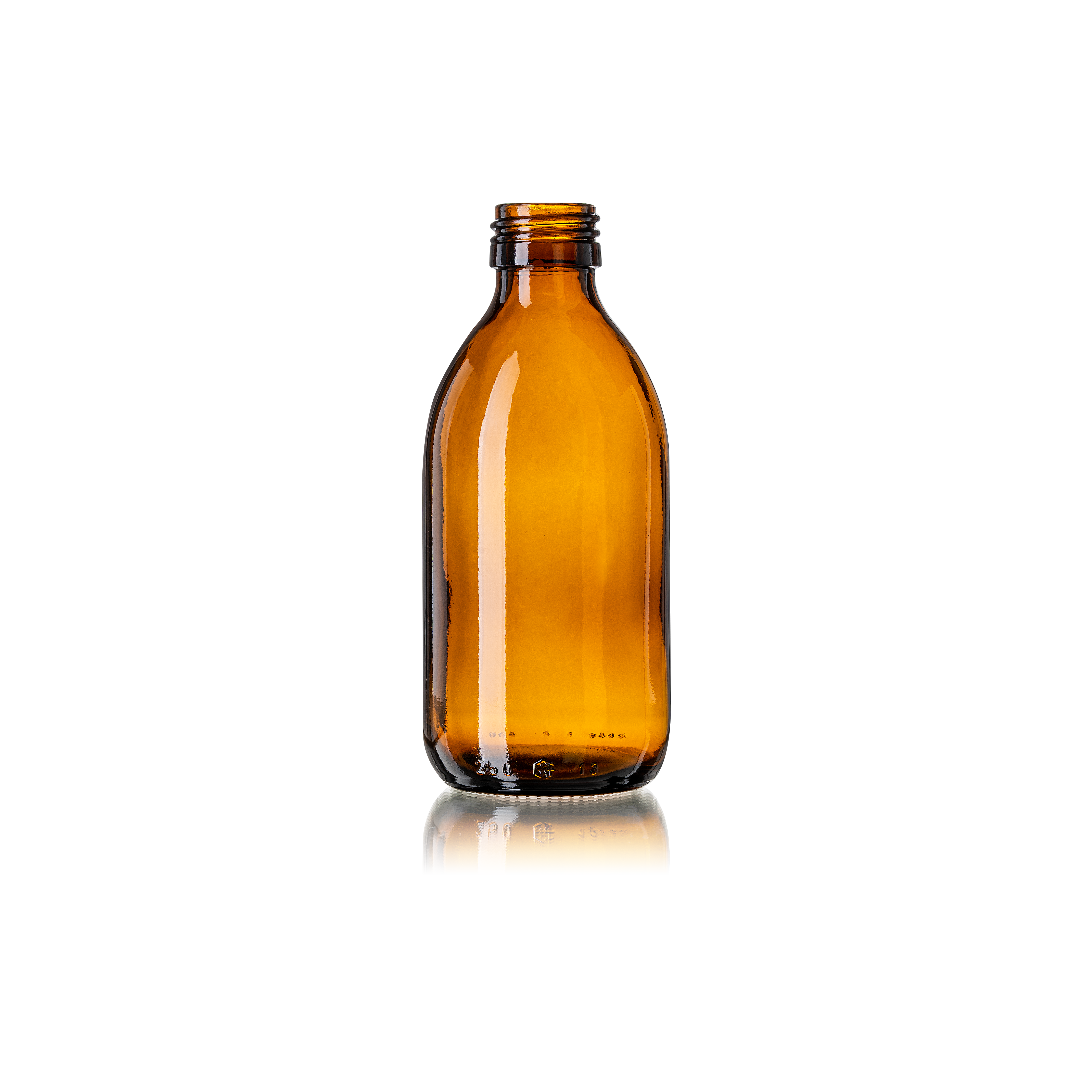 Syrup bottle Thyme 250ml, PP28, Amber