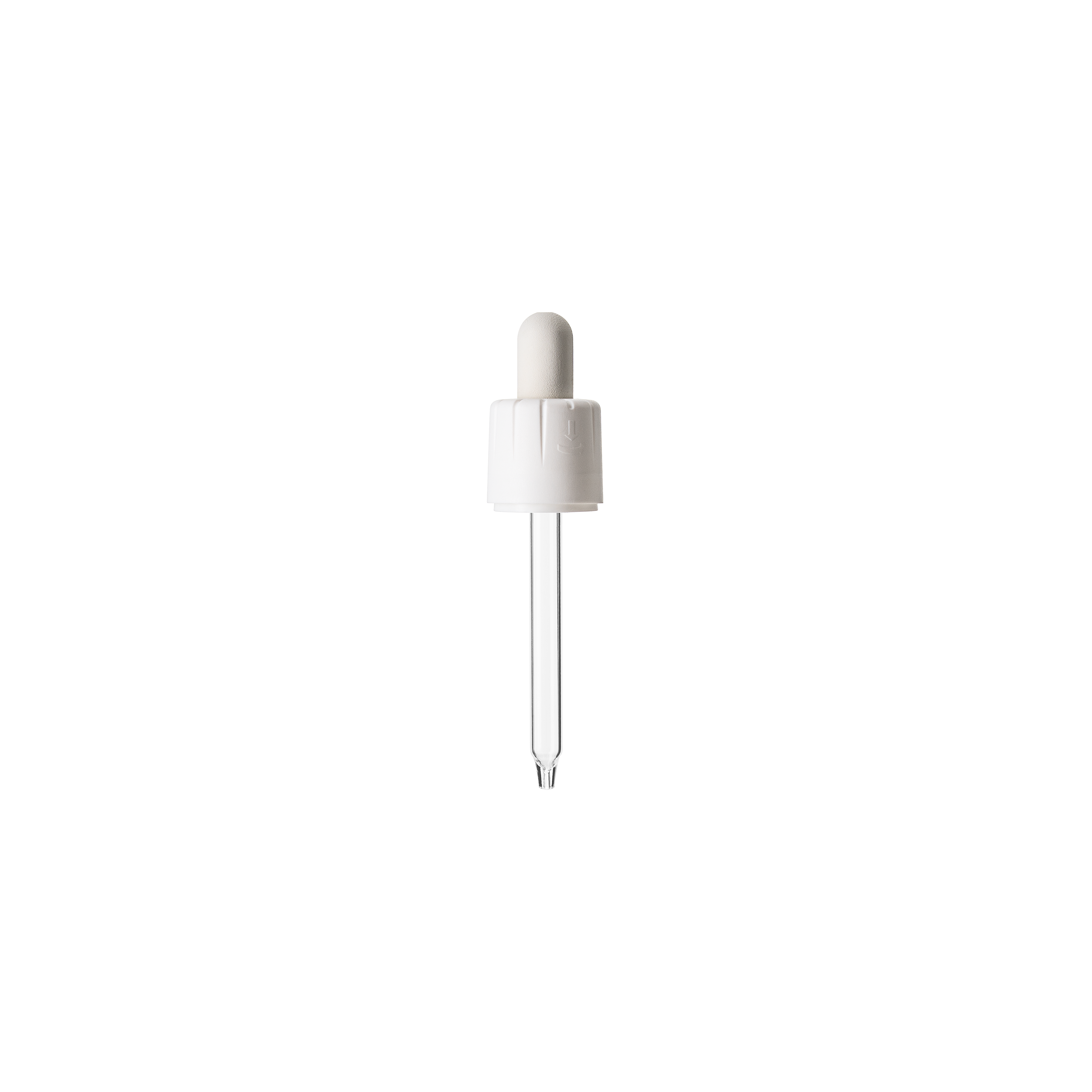 Pipette child-tamper evident, DIN18, II, PP/PEHD, white, bulb TPE 1.0ml, conical tip (Ginger 30)