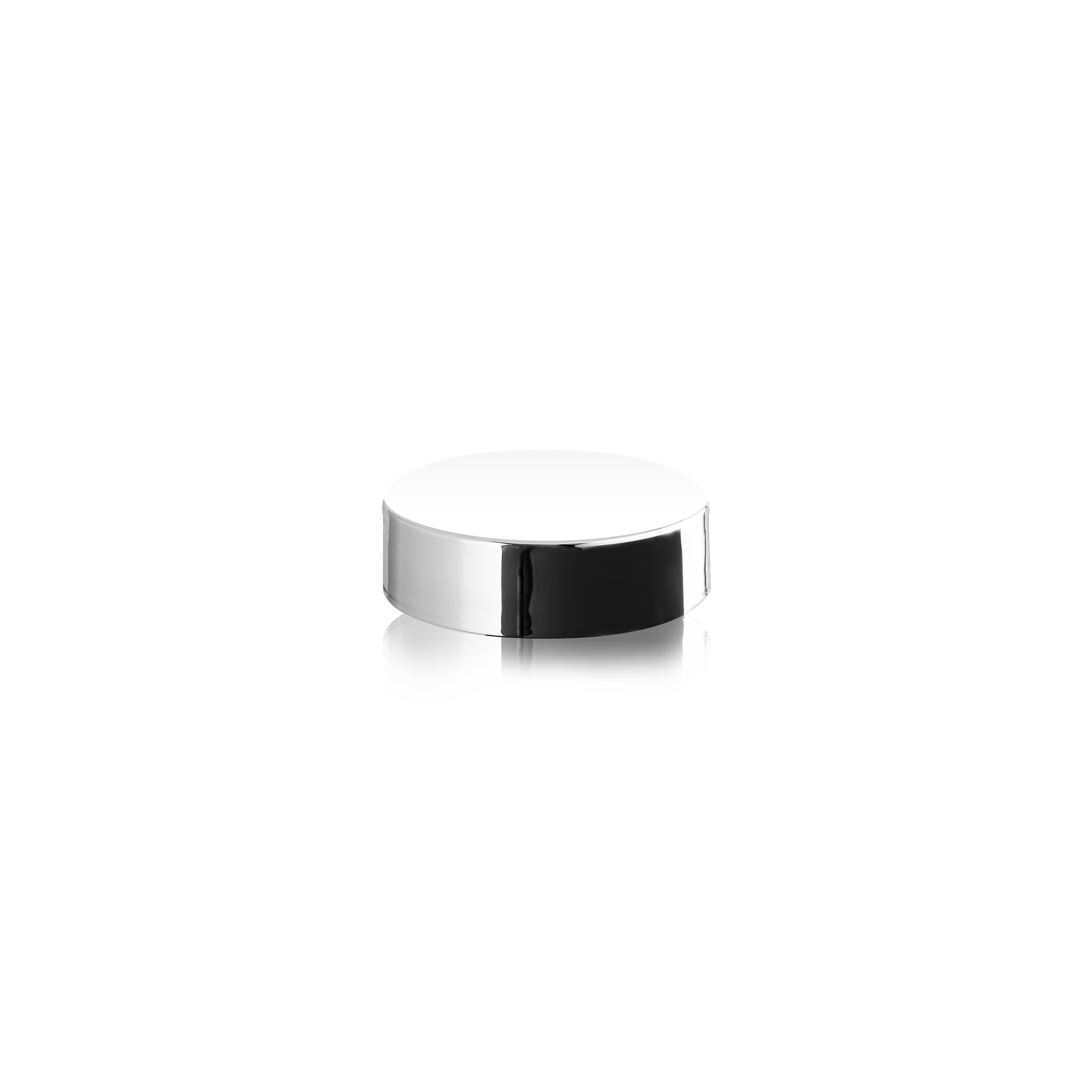 Lid Modern 58/400, PP, silver, glossy finish, white inlay 