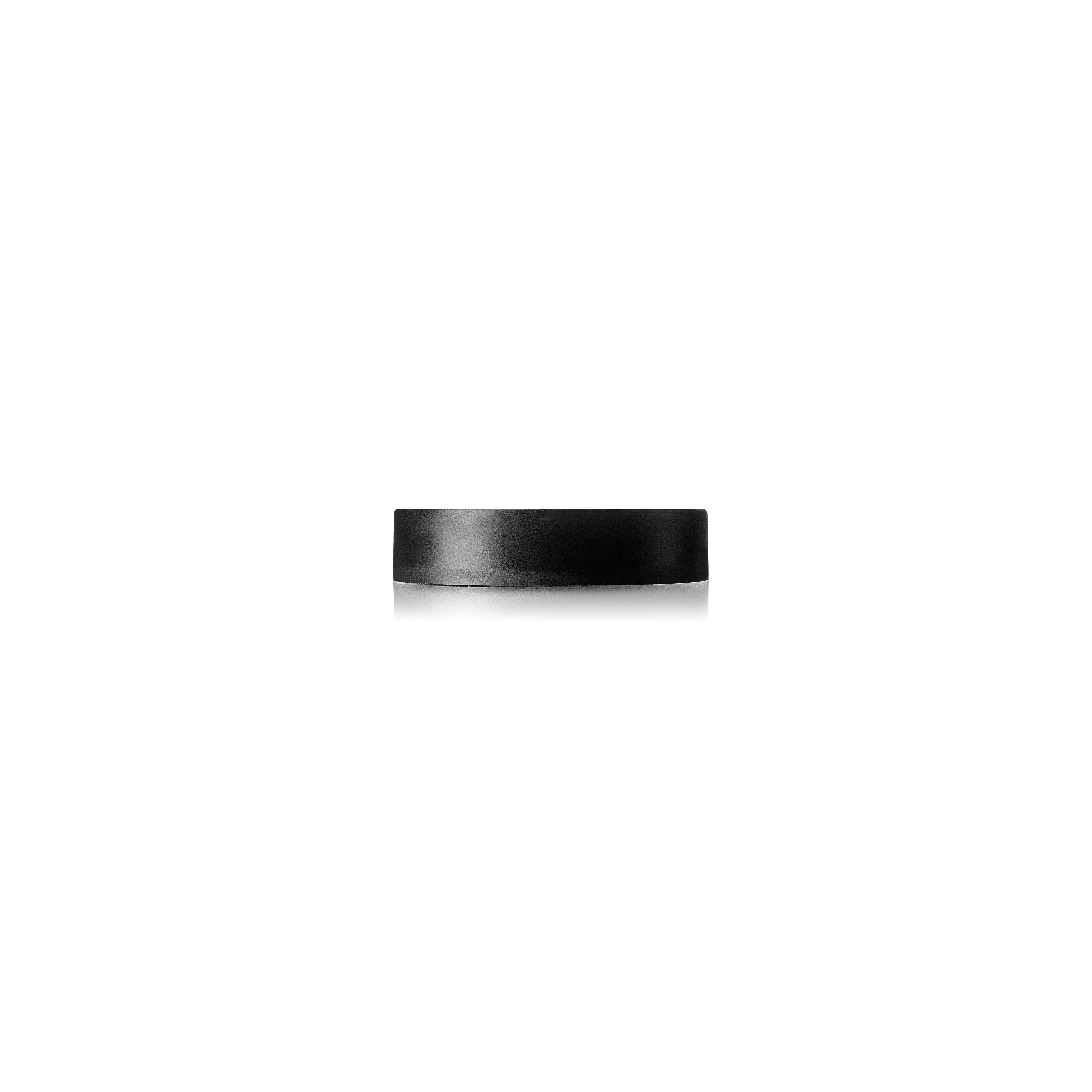 Lid 48/400, PCR, black, glossy finish, white pressure seal
