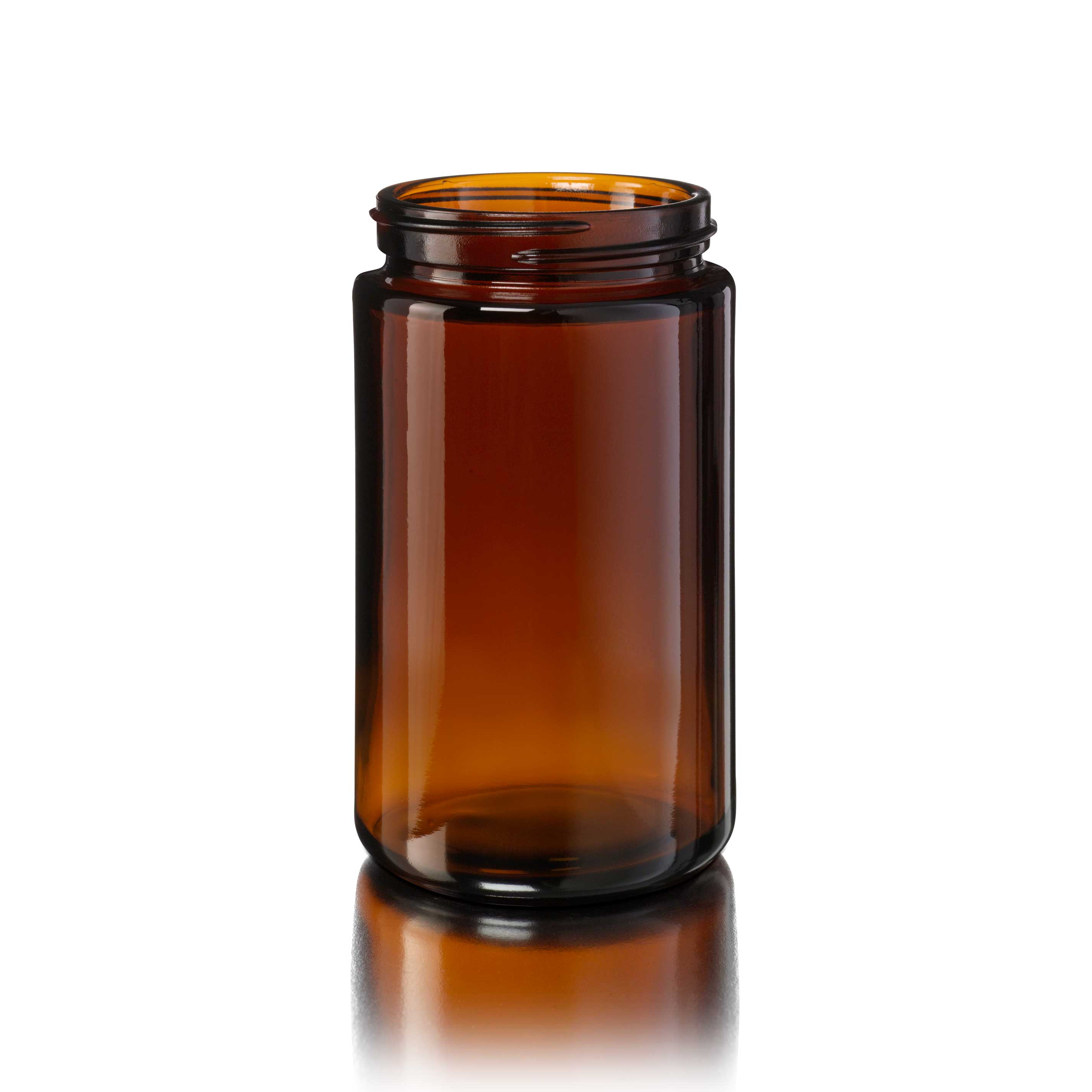 Wide neck jar Violette 200ml, 58/400, Amber Brown Wide neck jar Violette 200ml, 58/400, Amber Brown