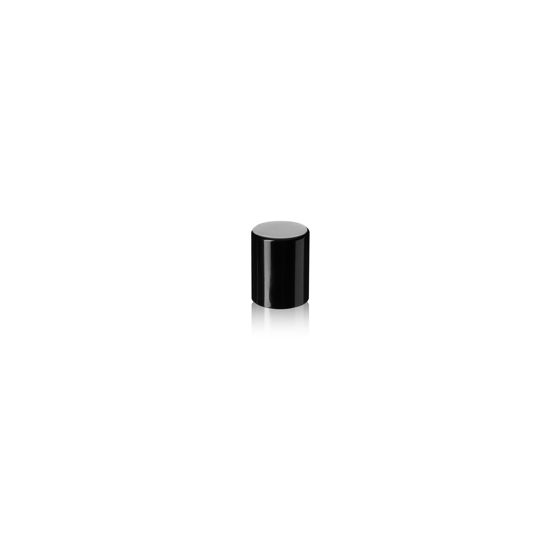 Overcap for perfume spray VP4, FEA15, aluminium, shiny black