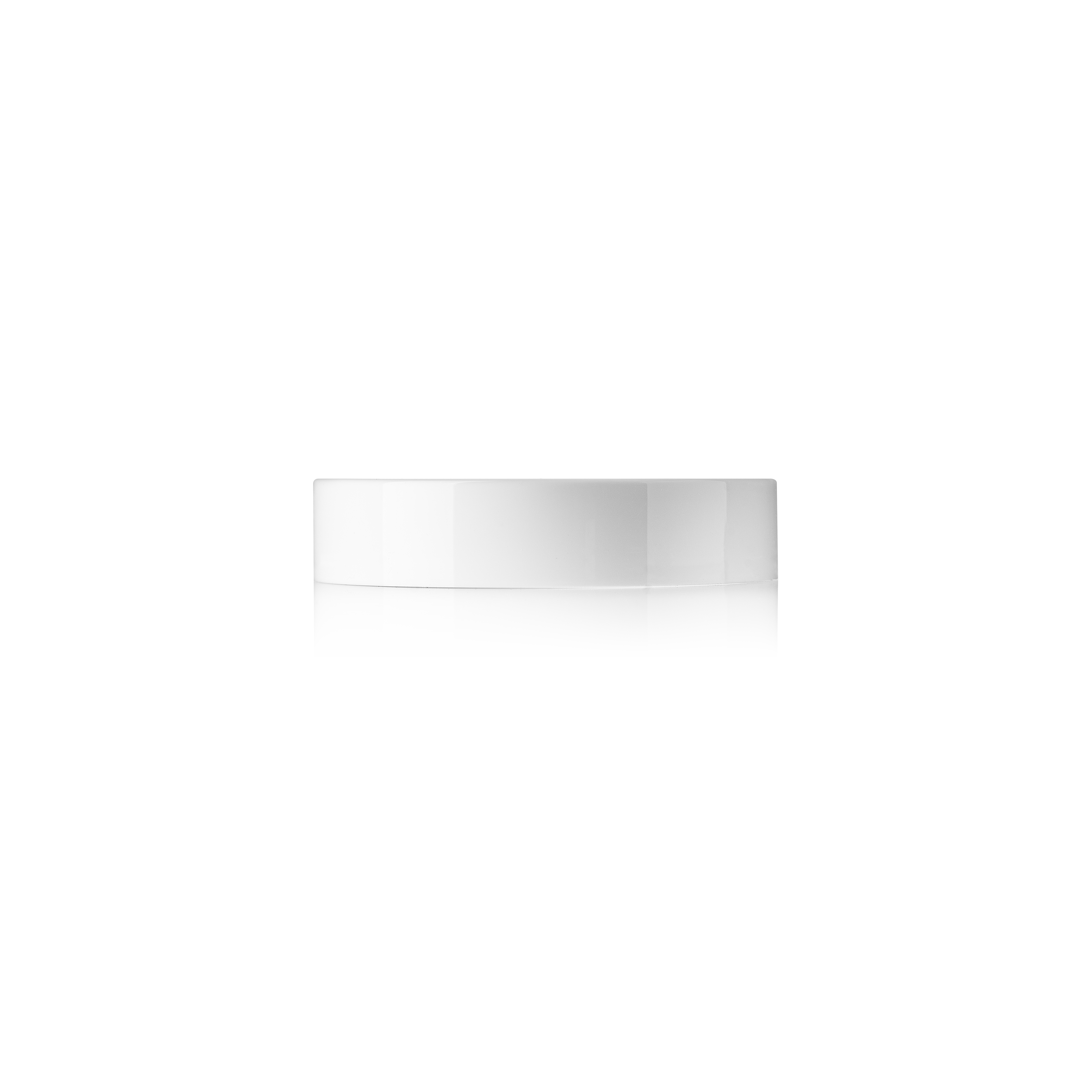 Lid Modern 71 special, PP, white, glossy finish, white inlay (Bryn 100)