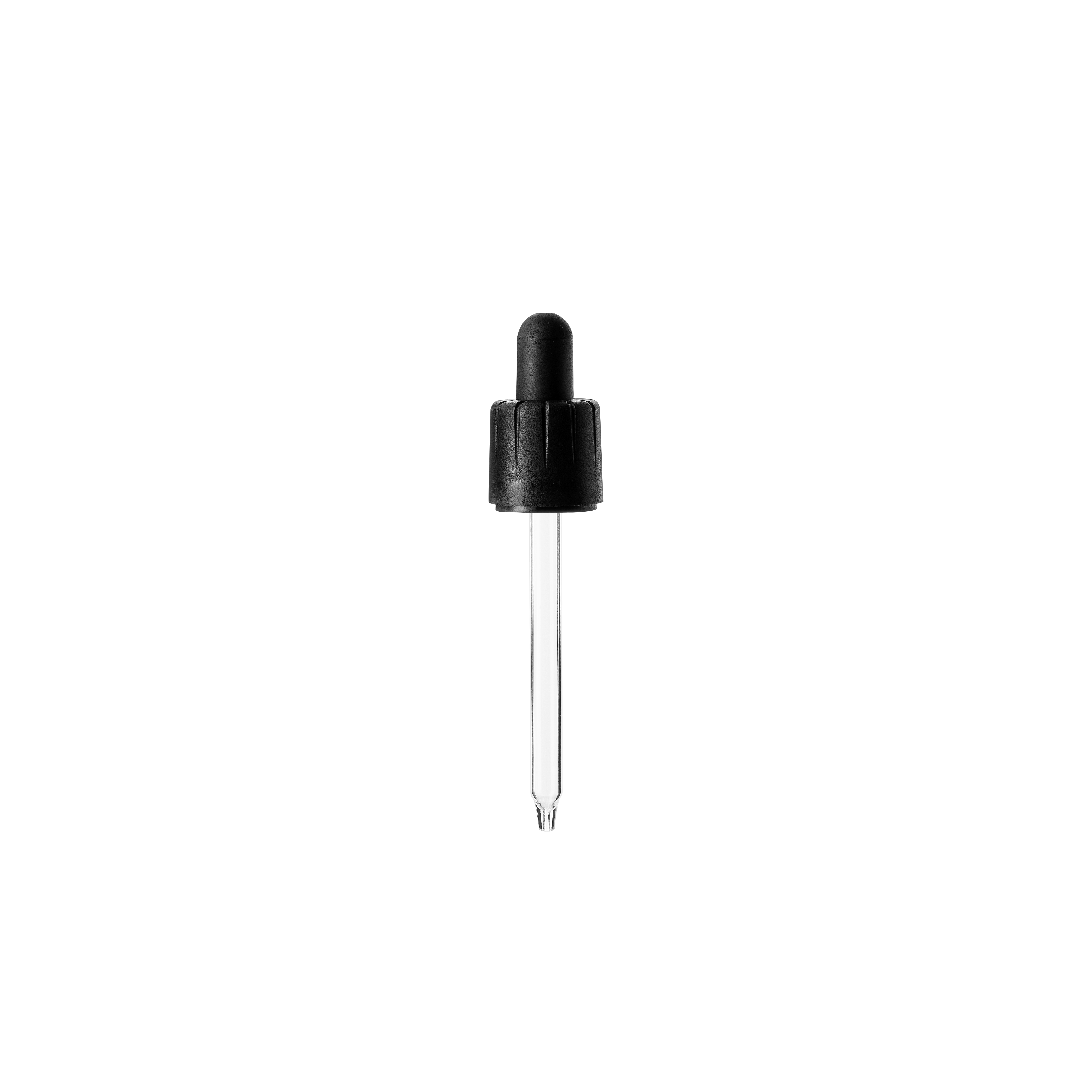 Pipette child-tamper evident, DIN18, II, PP/PEHD, black, bulb NBR 1.0ml, conical tip (Ginger 30) Pipette child-tamper evident, DIN18, II, PP/PEHD, black, bulb NBR 1.0ml, conical tip (Ginger 30)