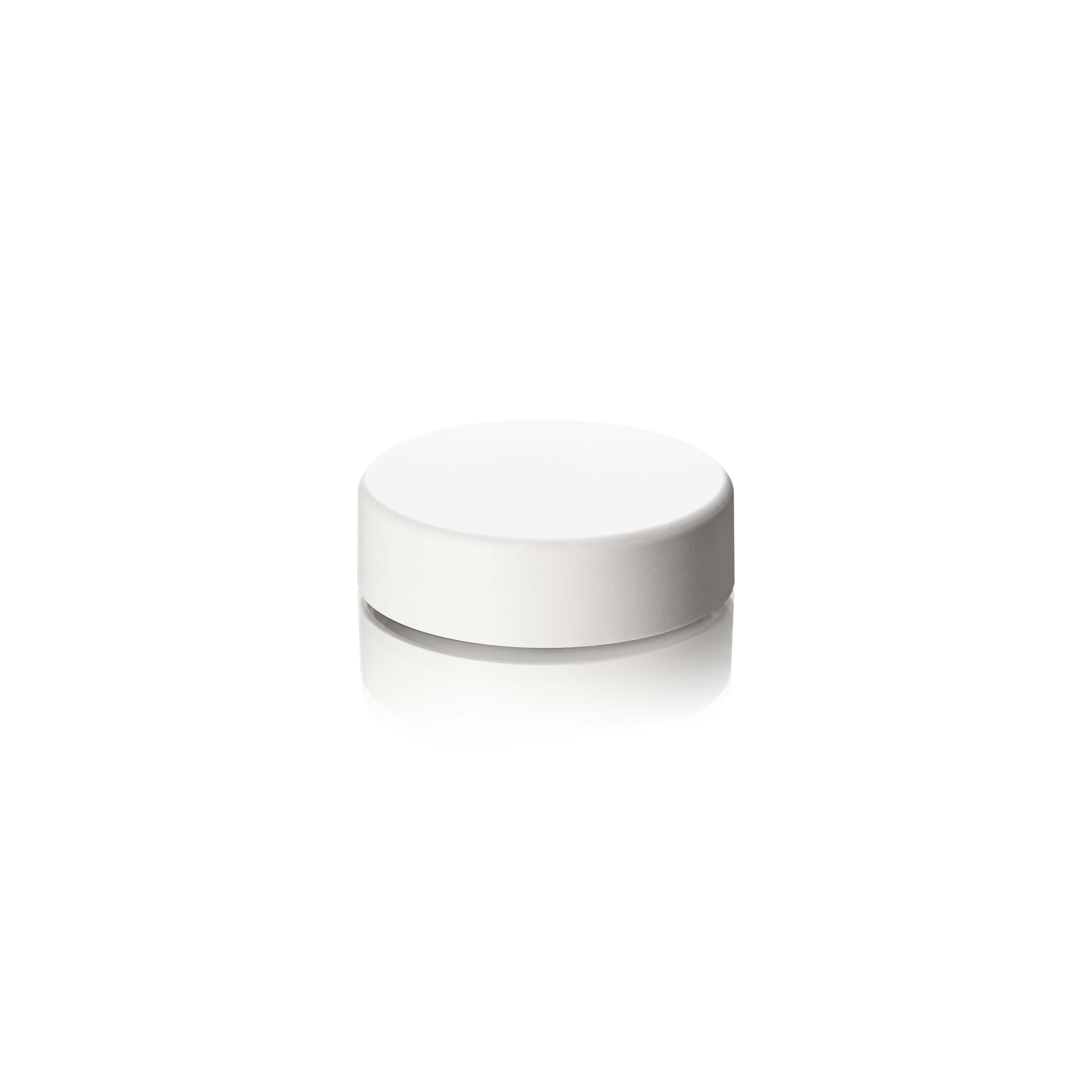 Lid Modern 47 special, PCR, white, matte finish, white EPE inlay for Aspen 30ml