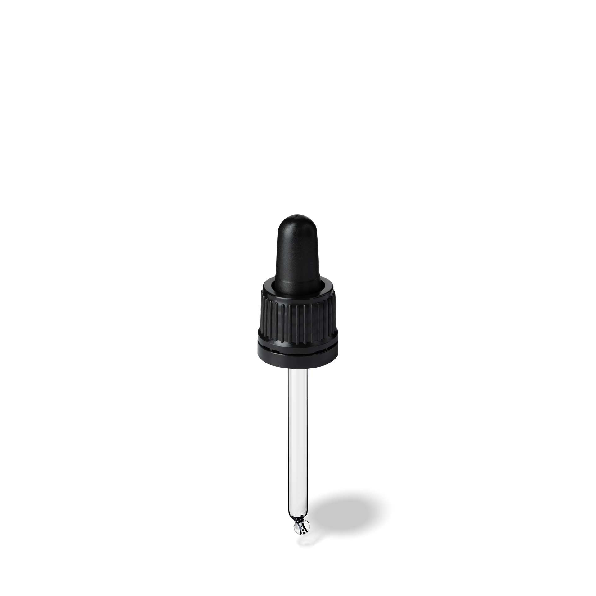 Pipette D02 black ribbed, D18, TE-b, Bulb TPEs-b 0.7, Tip bent ball 1.0, ORI30/GIN30 Pipette D02 black ribbed, D18, TE-b, Bulb TPEs-b 0.7, Tip bent ball 1.0, ORI30/GIN30
