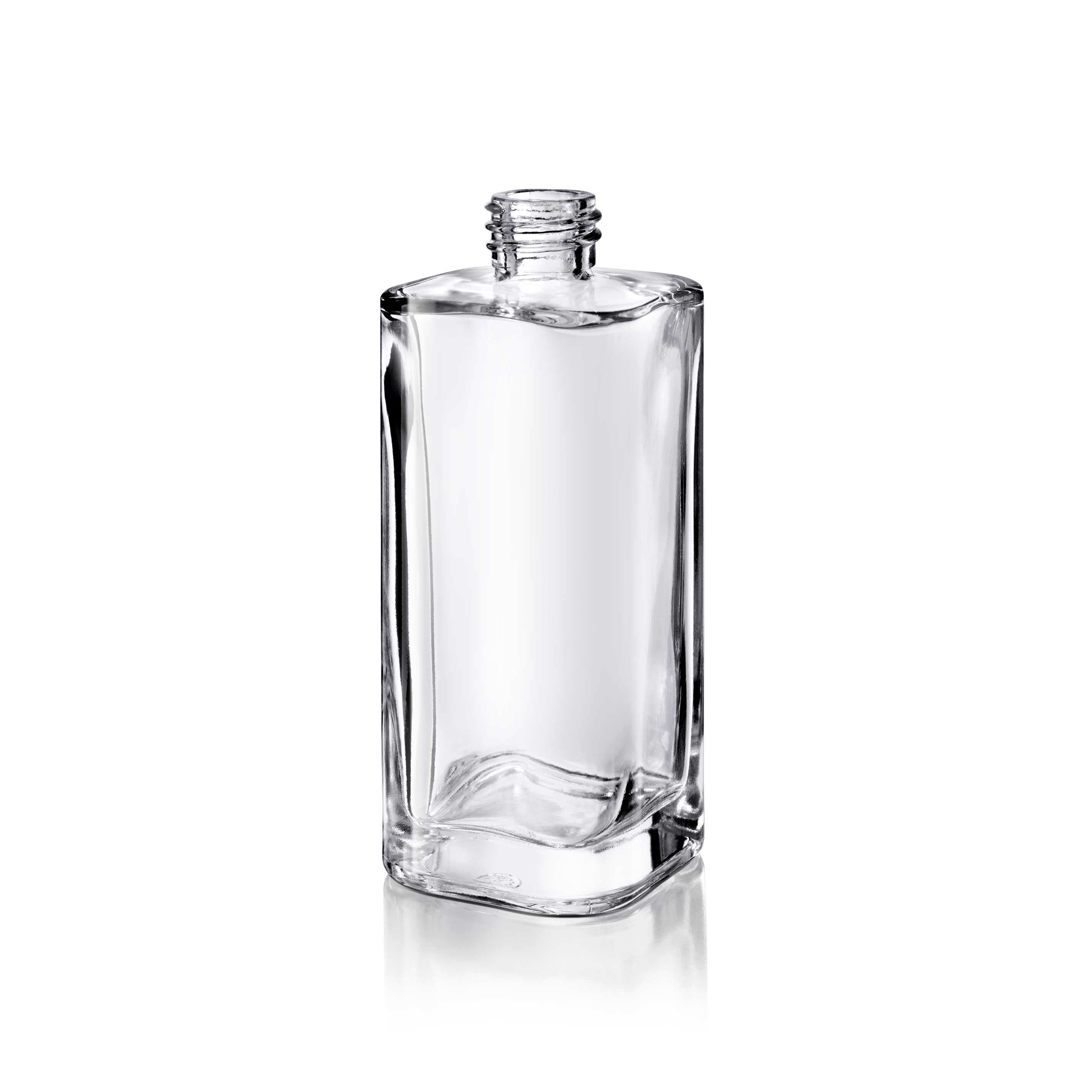 Cosmetic bottle Azalea 100ml, 20/410, square, Flint Cosmetic bottle Azalea 100ml, 20/410, square, Flint