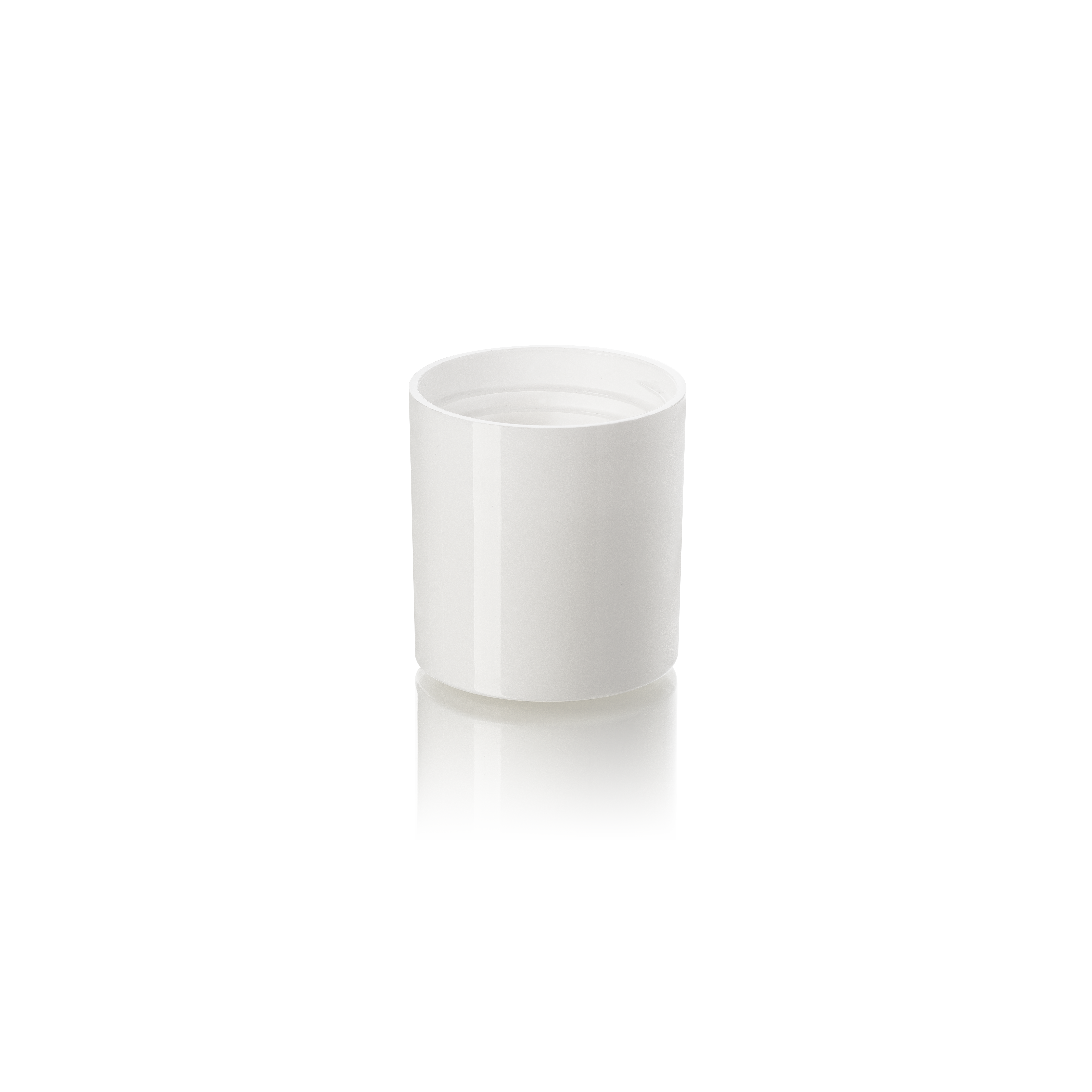 Screw cap Modern, 34mm, PP, white, glossy finish for roll-on bottle (Clementine 50) Screw cap Modern, 34mm, PP, white, glossy finish for roll-on bottle (Clementine 50)
