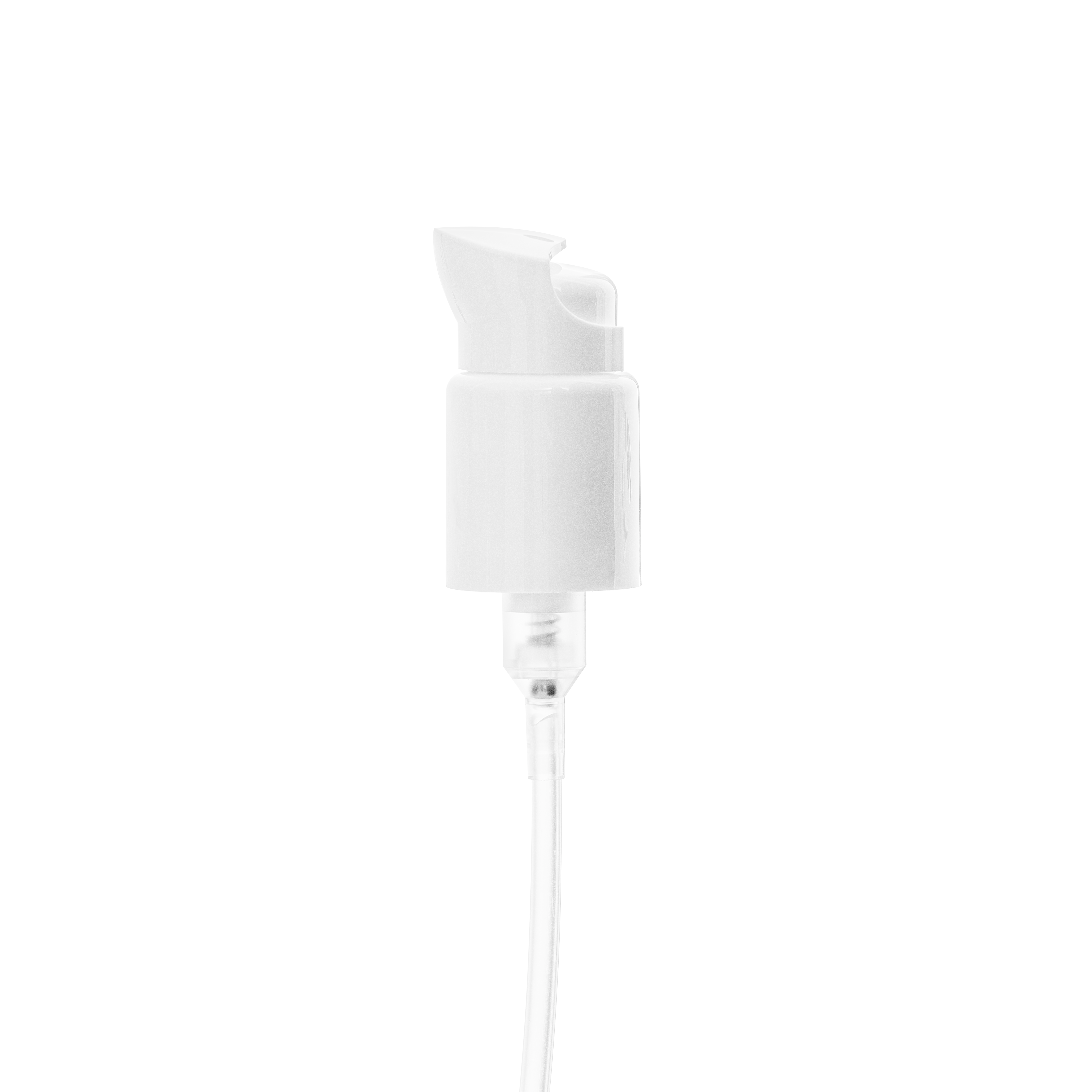 Lotion pump Metropolitan 24/410, PP, white, dose 0.50ml, white security clip (Luna 100)