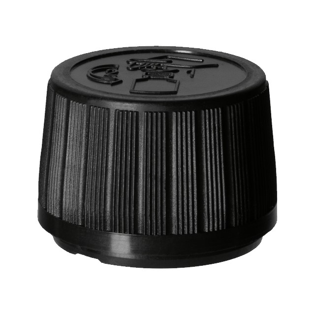 Screw cap child-tamper-evident PP28, II, PP/PEHD, black, violet Phan liner (Thyme) Screw cap child-tamper-evident PP28, II, PP/PEHD, black, violet Phan liner (Thyme)