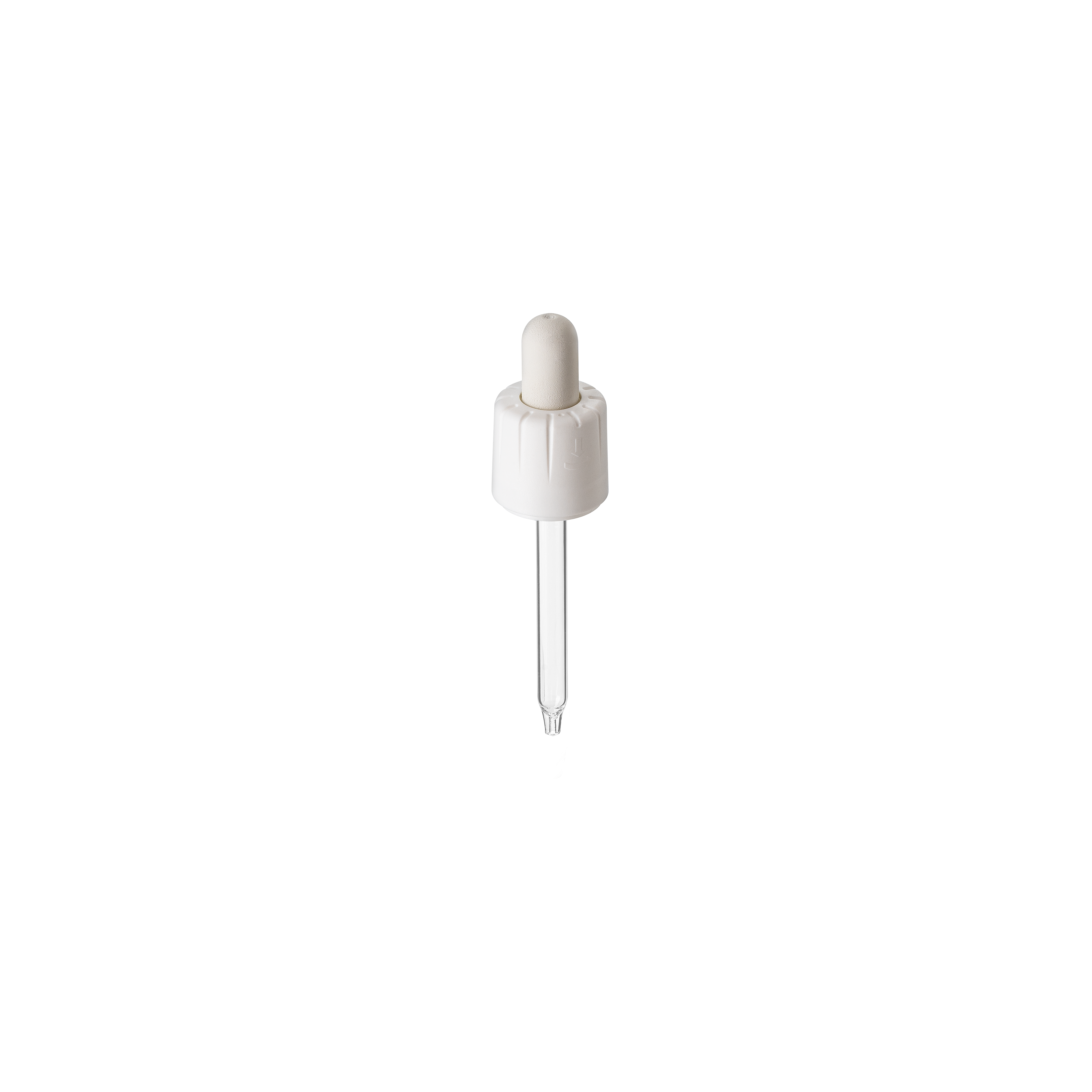 Pipette child-tamper evident, DIN18, II, PP/PEHD, white, bulb NBR 1.0ml, conical tip (Ginger 30)