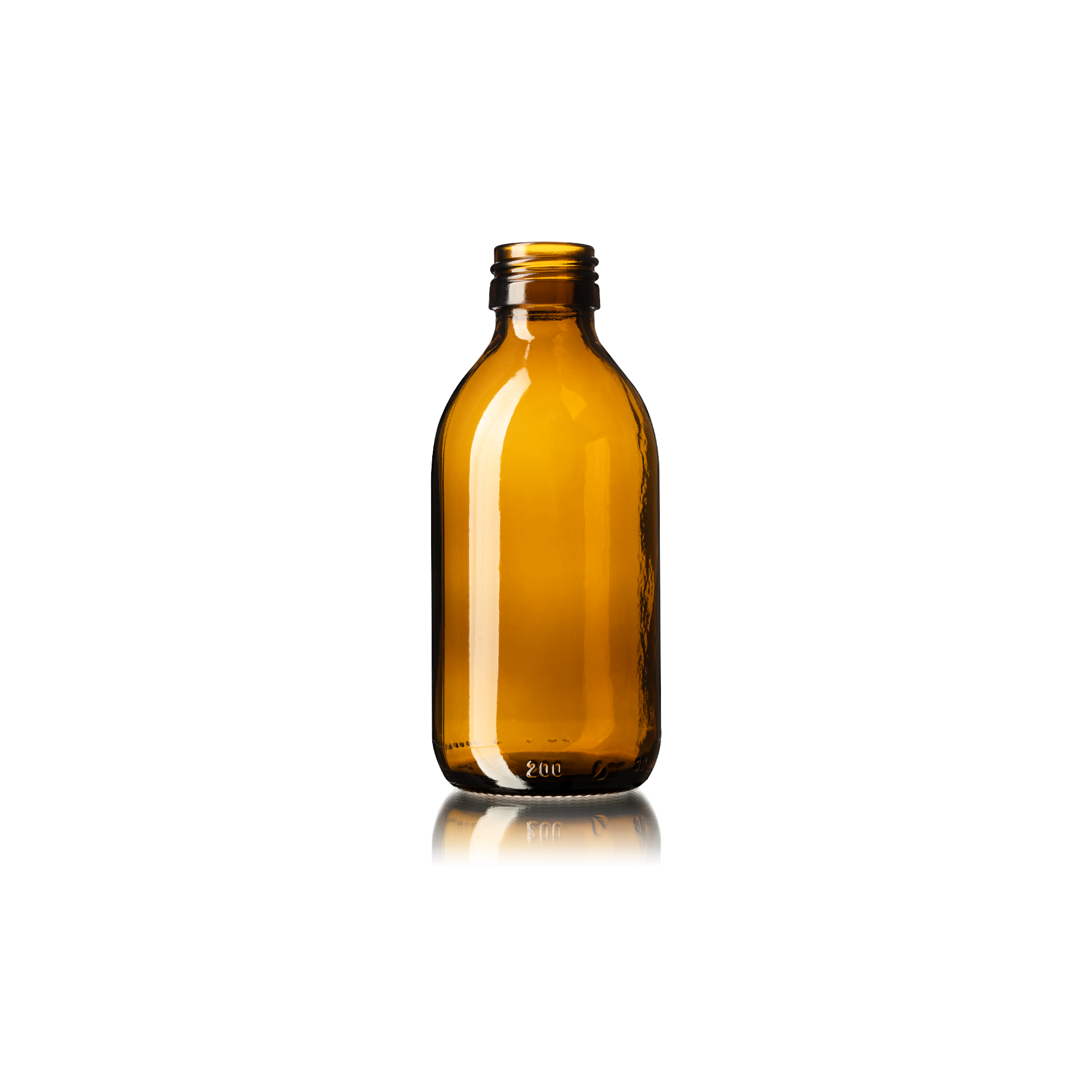 Syrup bottle Thyme 200ml, PP28, Amber