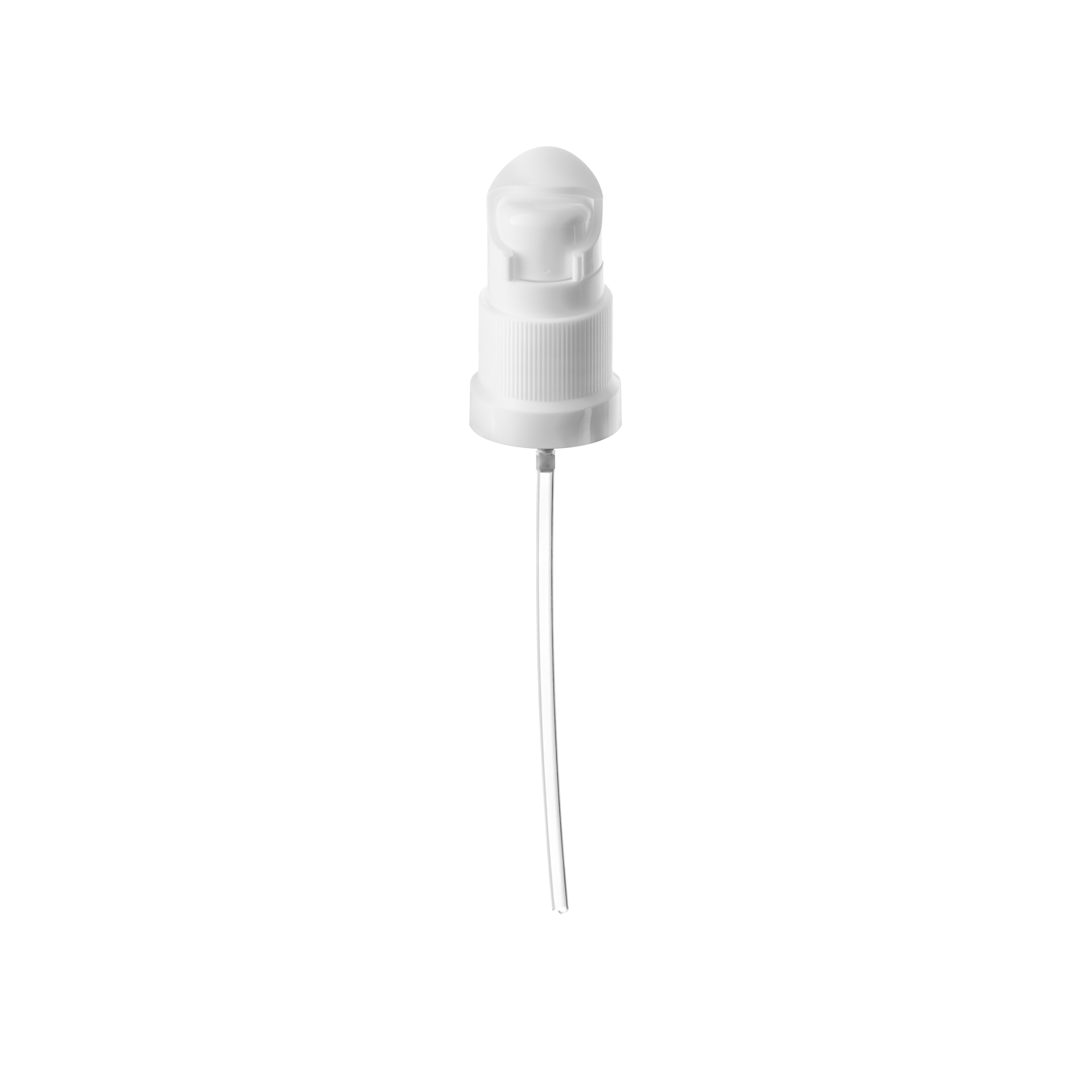 Lotion pump Metropolitan DIN18, PP, white, dose 0.15ml, white security clip (Jasmine 100)