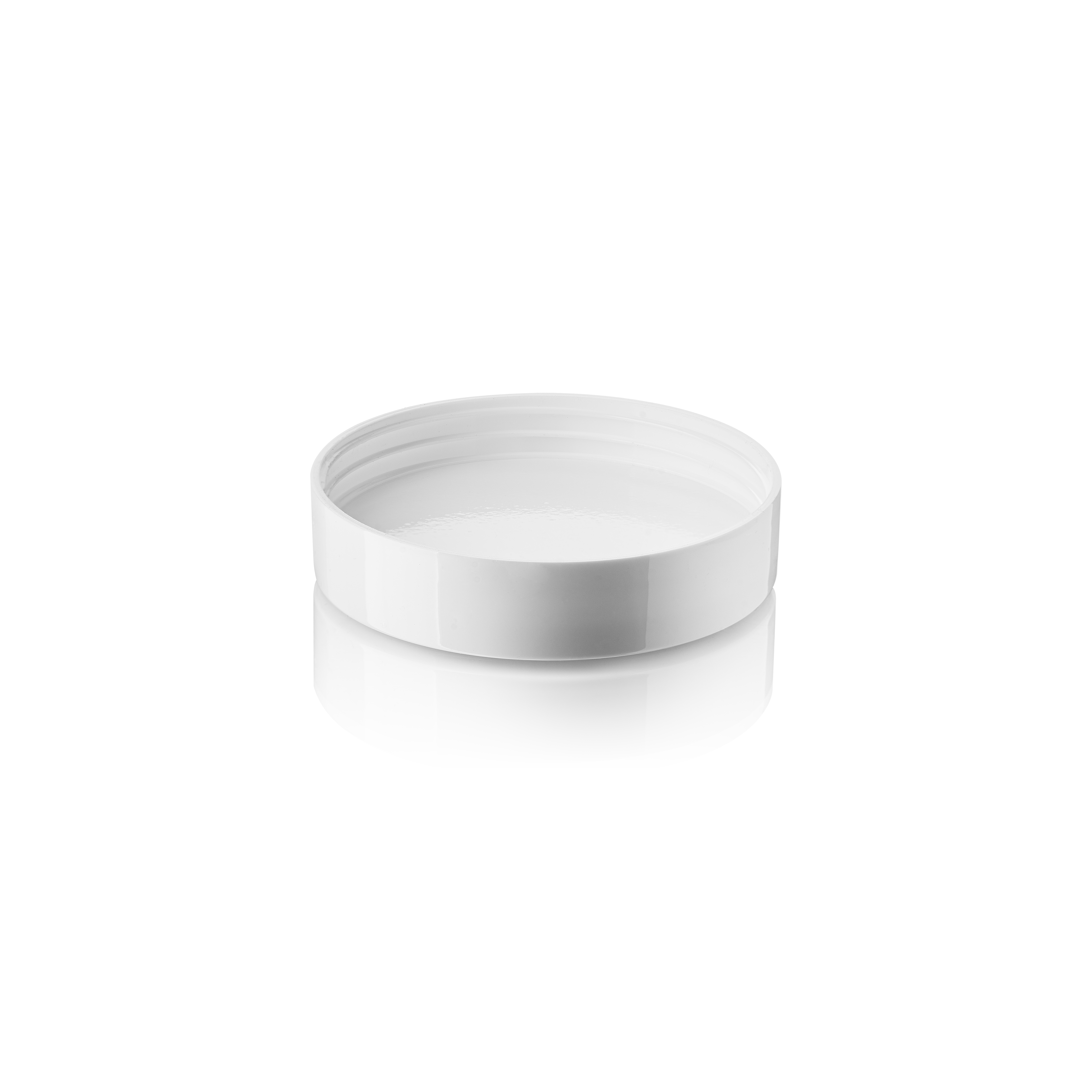 Lid Modern 72 special, PP, white, glossy finish with white Phan inlay for Bryn 100 ml