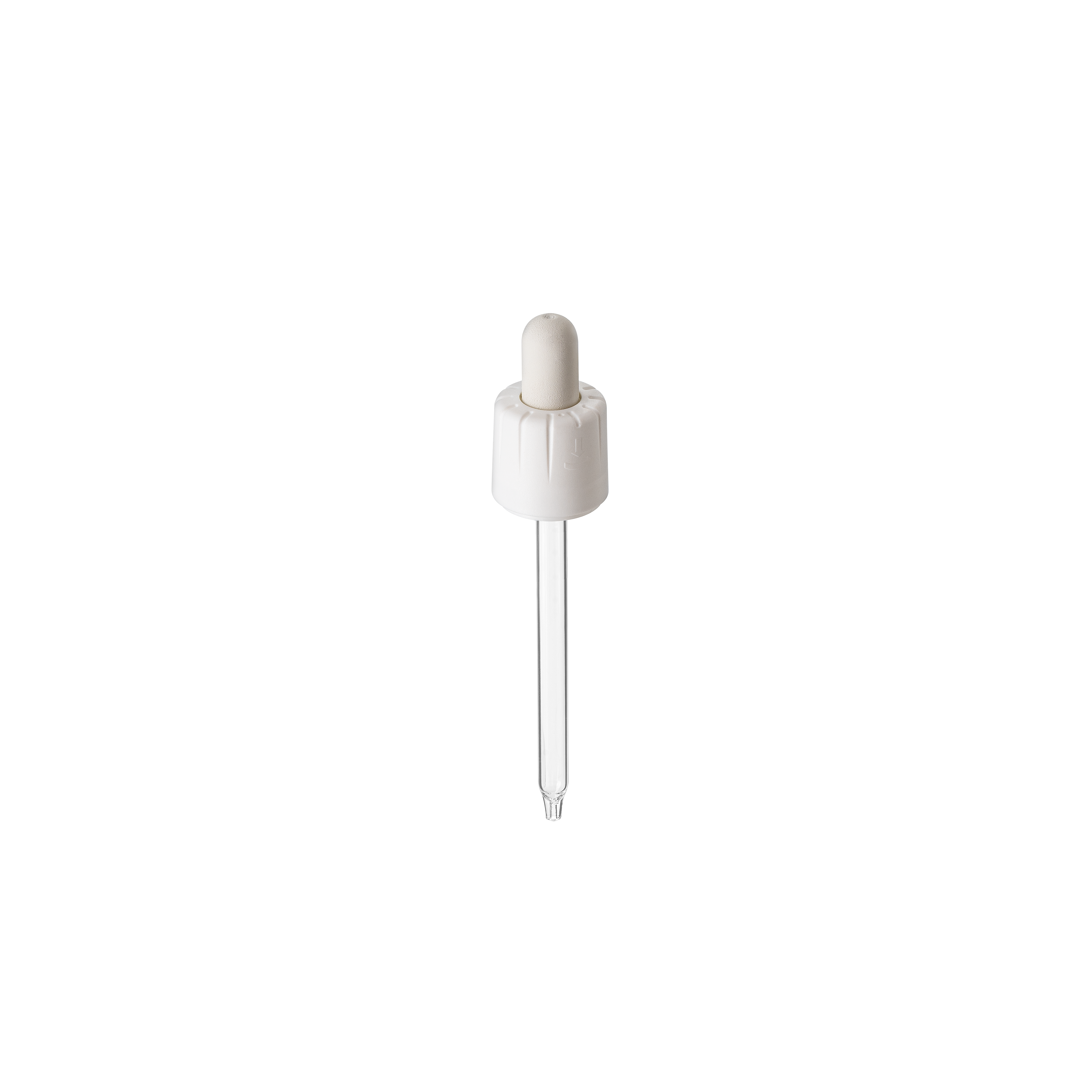 Pipette child-tamper evident, DIN18, II, PP/PEHD, white, bulb NBR 1.0ml, conical tip (Ginger 100)