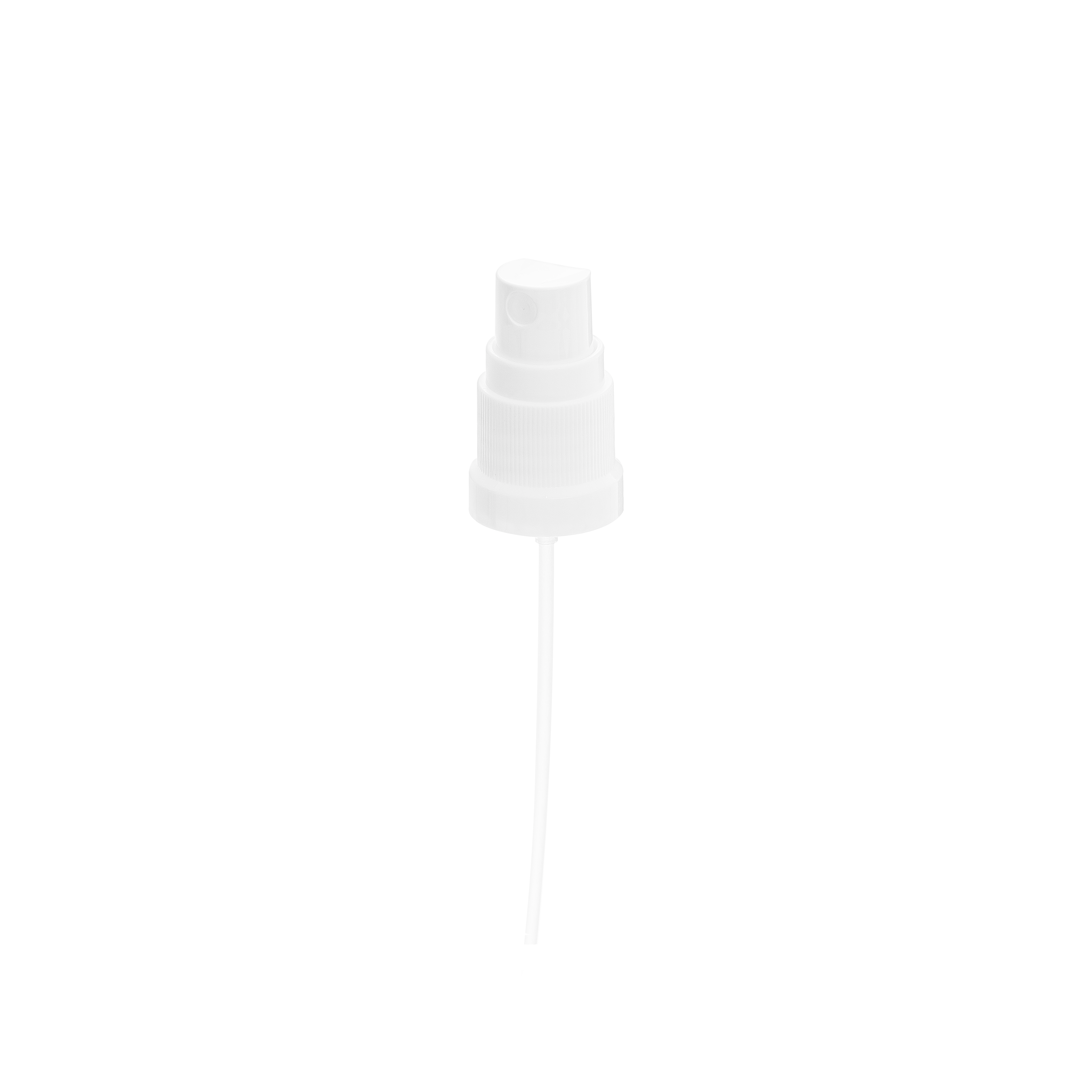 Mist sprayer Classic DIN18, PP, white, ribbed, dose 0.14ml, white overcap (Ginger 100) Mist sprayer Classic DIN18, PP, white, ribbed, dose 0.14ml, white overcap (Ginger 100)