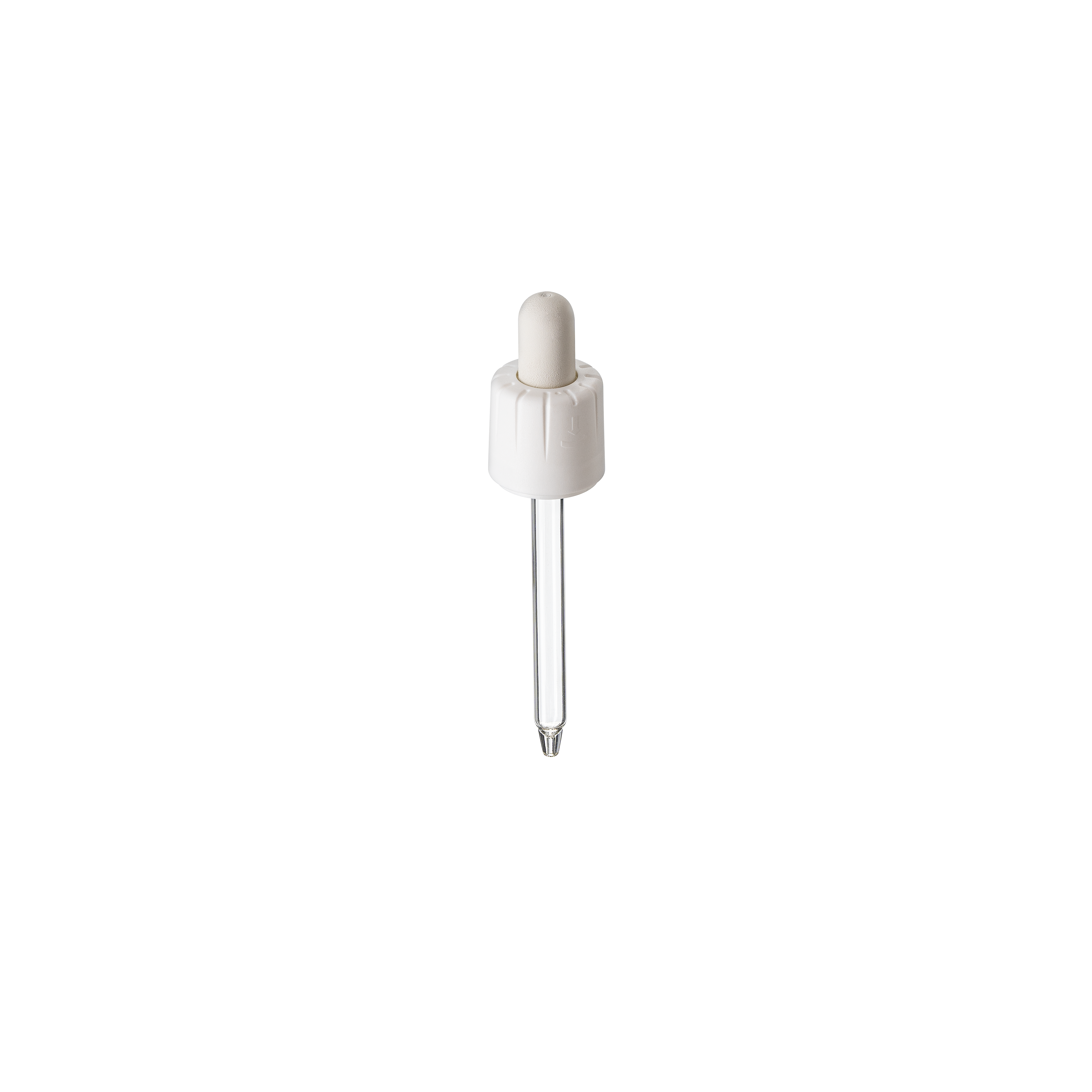 Pipette child-tamper evident, DIN18, II, PP/PEHD, white, bulb NBR 1.0ml, conical tip (Ginger 50)
