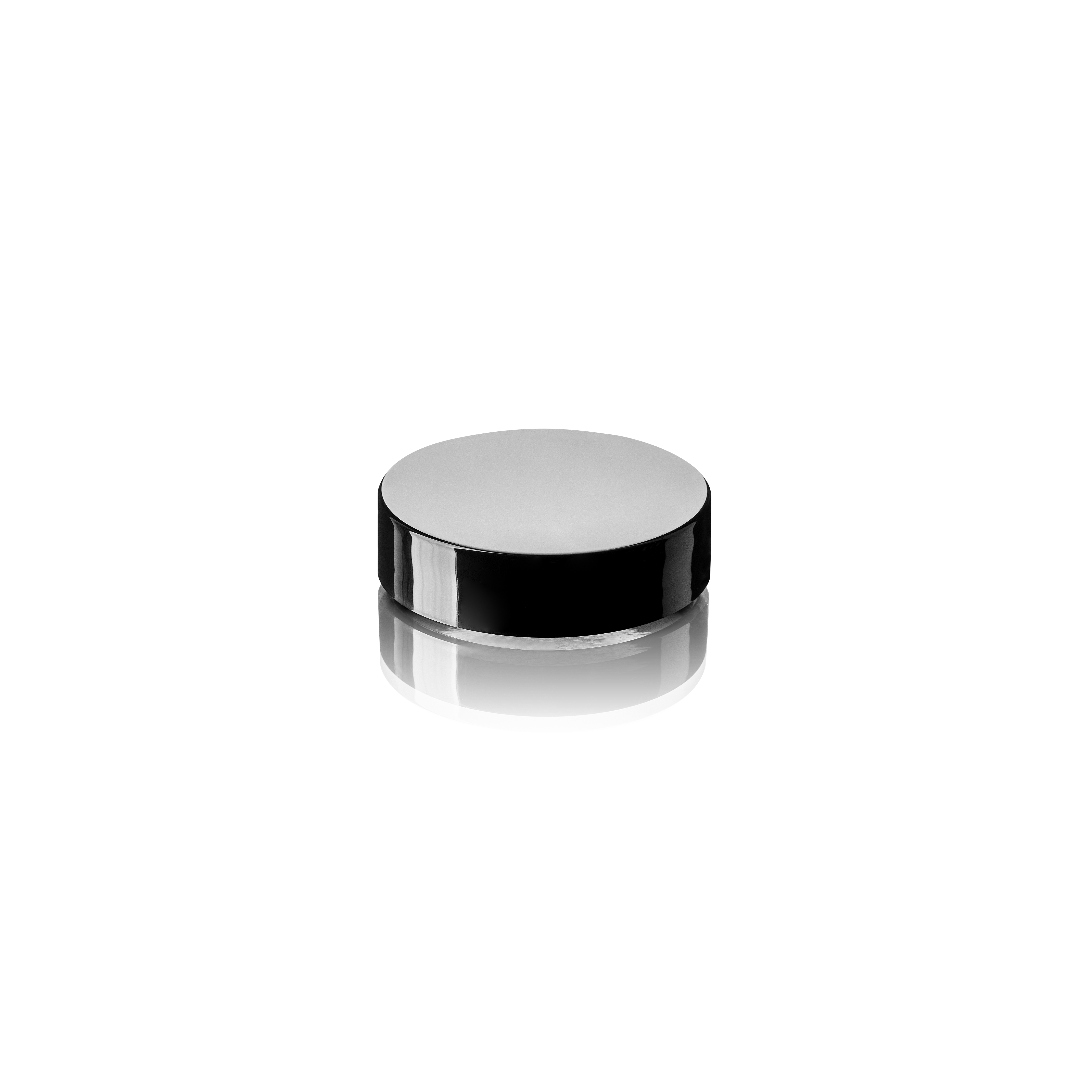 Lid Modern 48 special, PP, black, glossy finish, white inlay (Bryn 30)