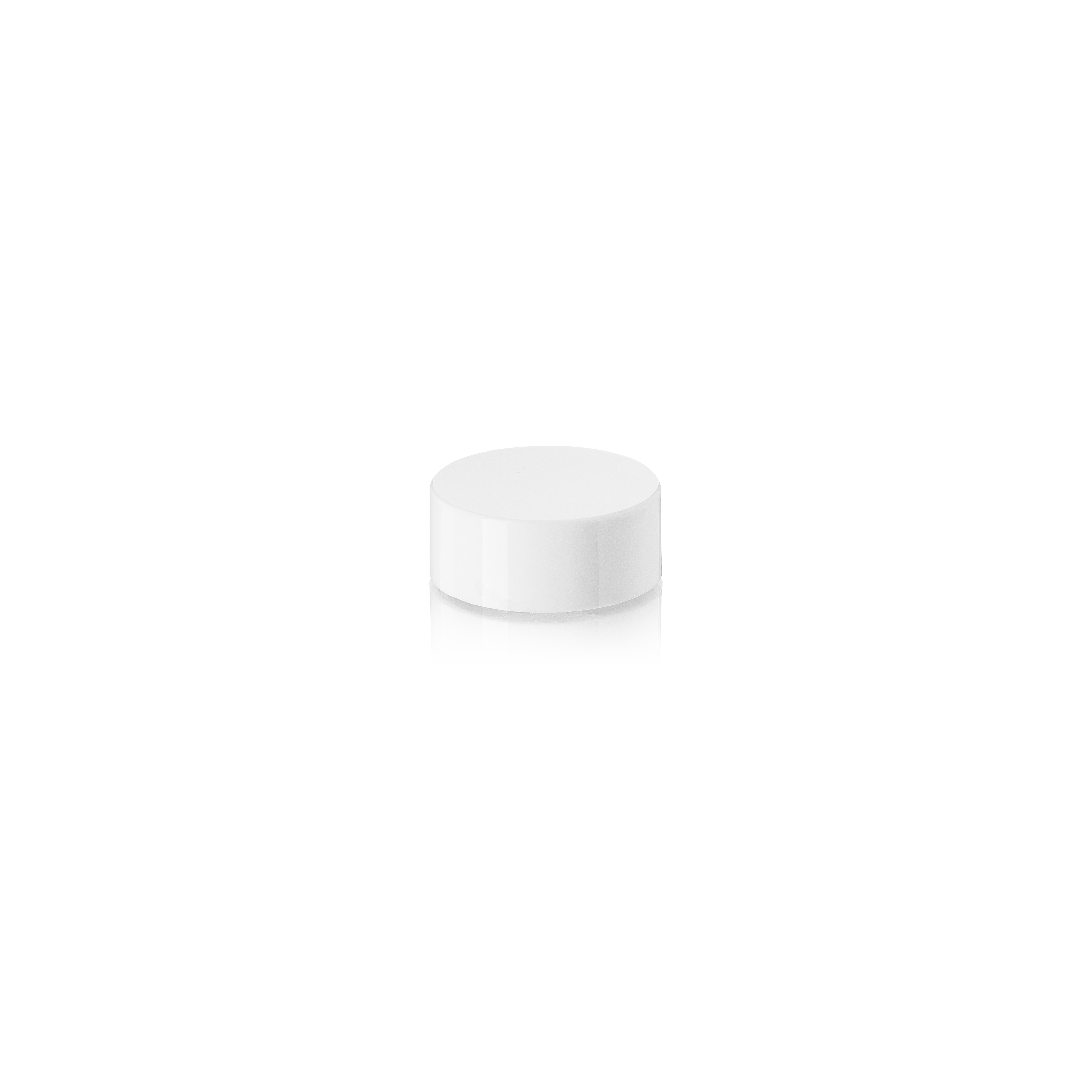 Lid double wall 35 special, PP, white, glossy finish, white inlay (Camellia 15)