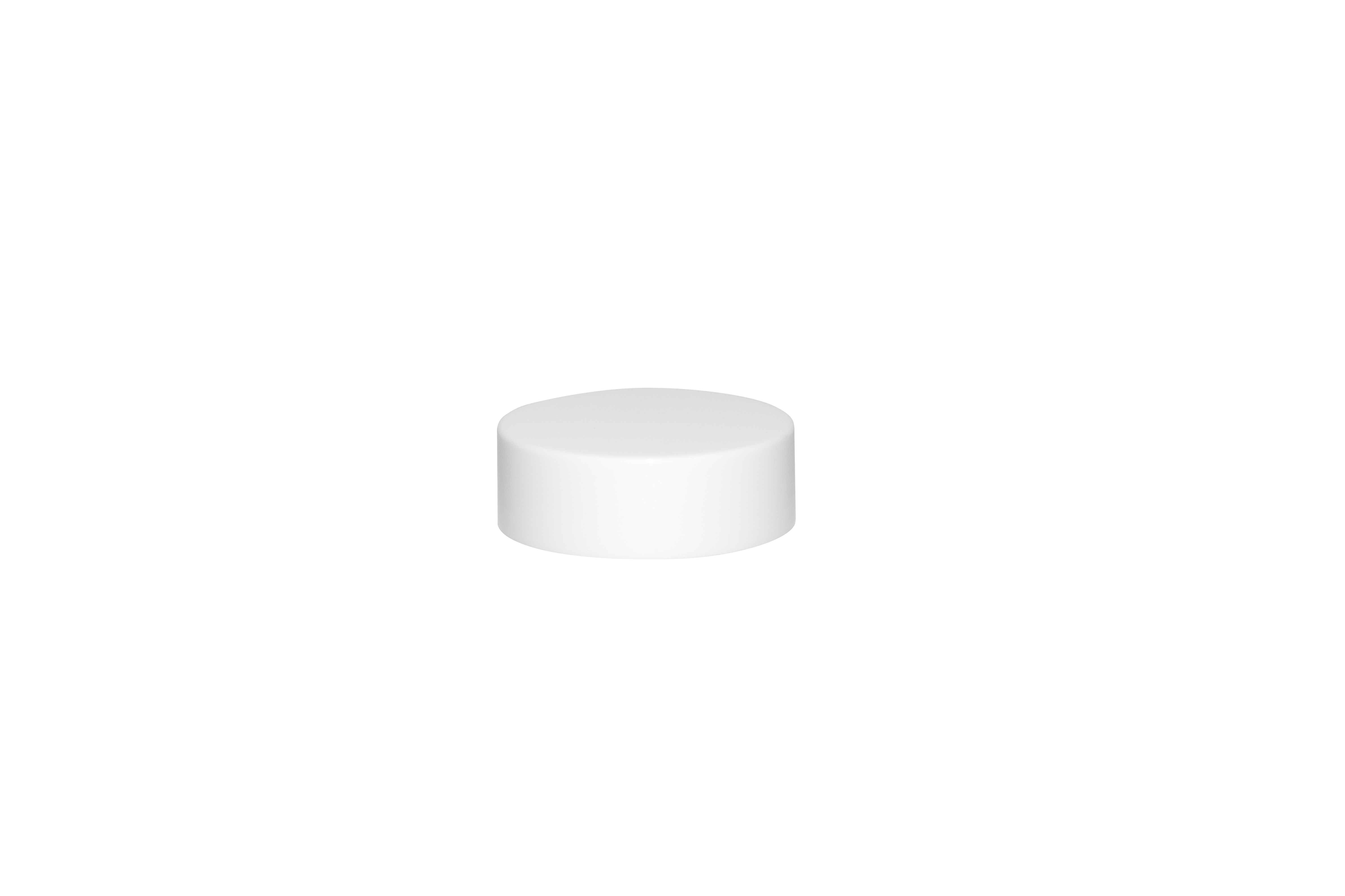 Lid double wall 45 special, PP, white, glossy finish, white inlay (Camellia 30)